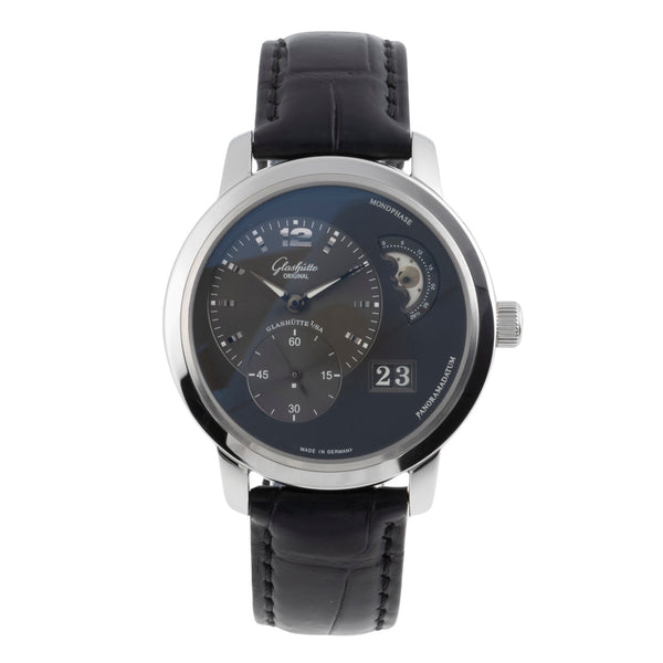Glashütte PanoMaticLunar steel automatic men's watch 90-02-36-12-05  [2503332]