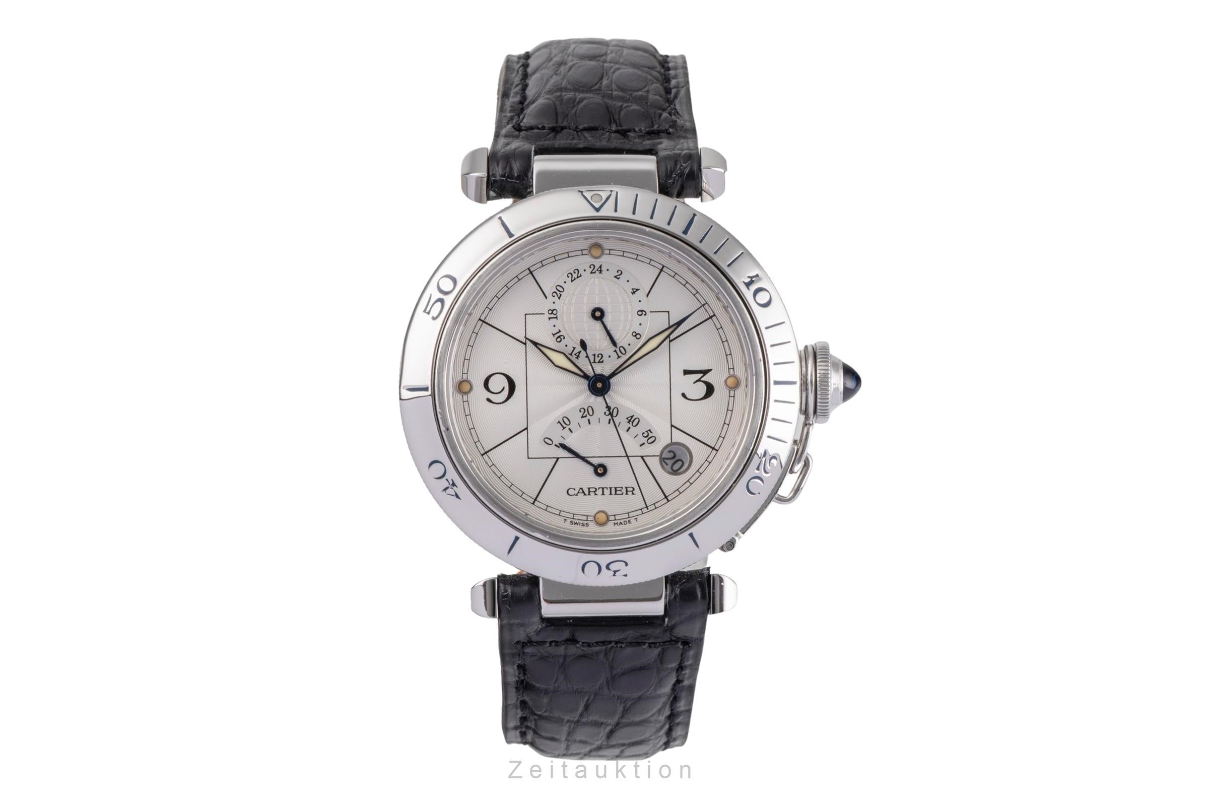 Cartier Pasha acier automatique montre pour hommes W3103755  [2503333]