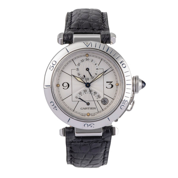 Cartier Pasha acier automatique montre pour hommes W3103755  [2503333]