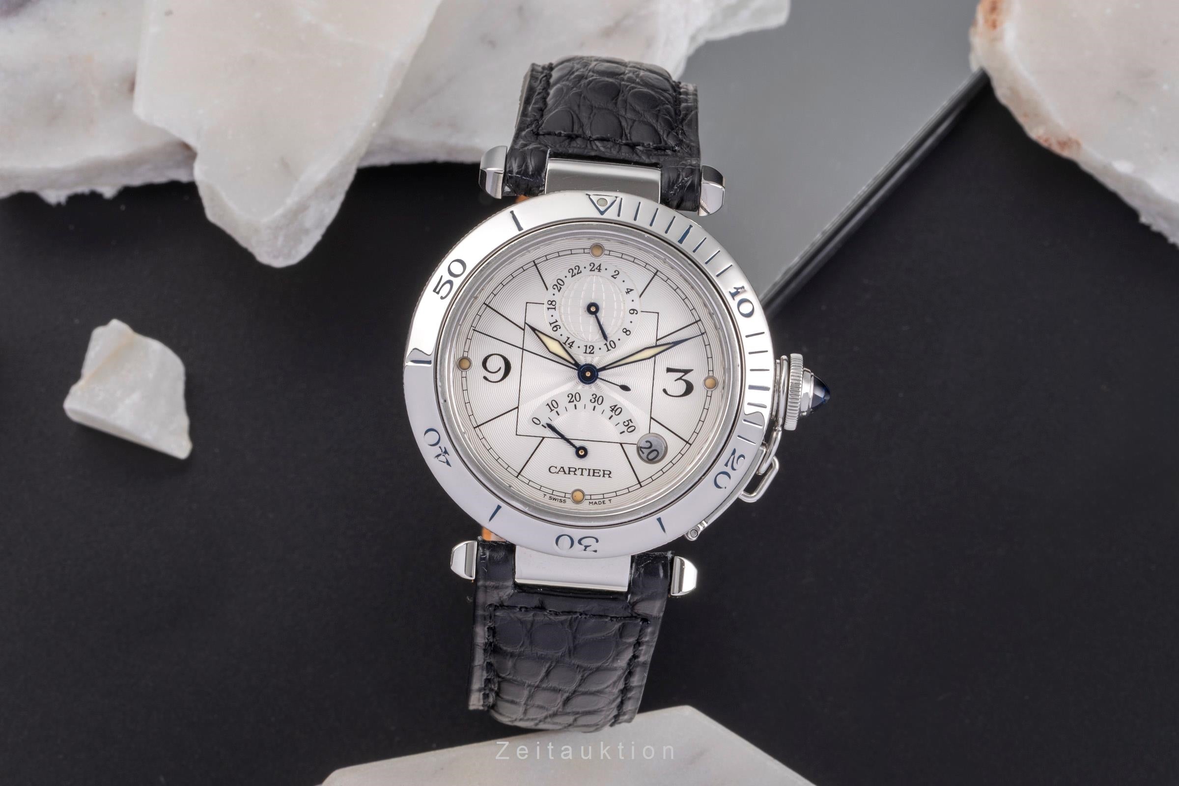 Cartier Pasha acier automatique montre pour hommes W3103755  [2503333]