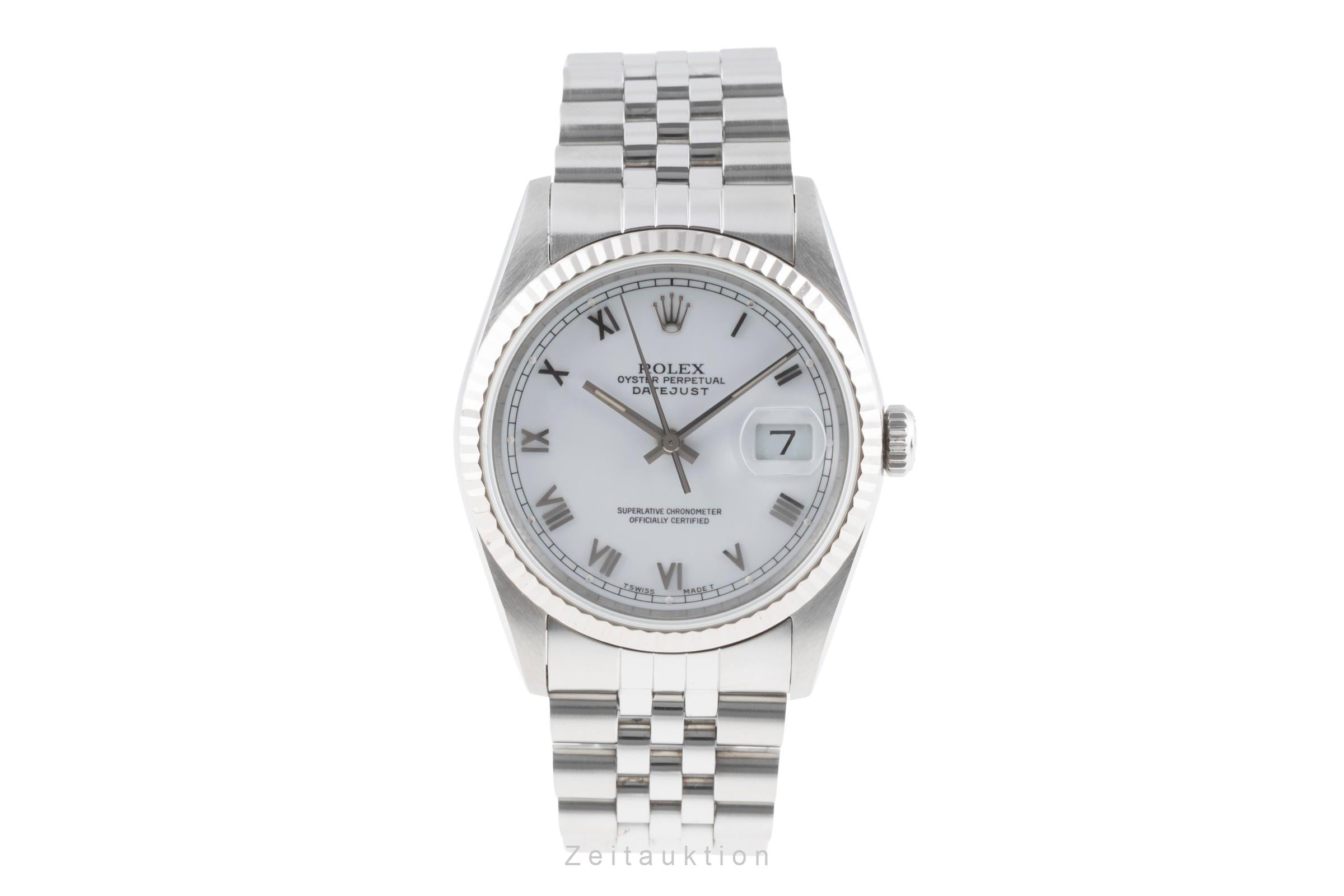 Rolex Datejust steel / white gold automatic Kal. 3135 Ref. 16234