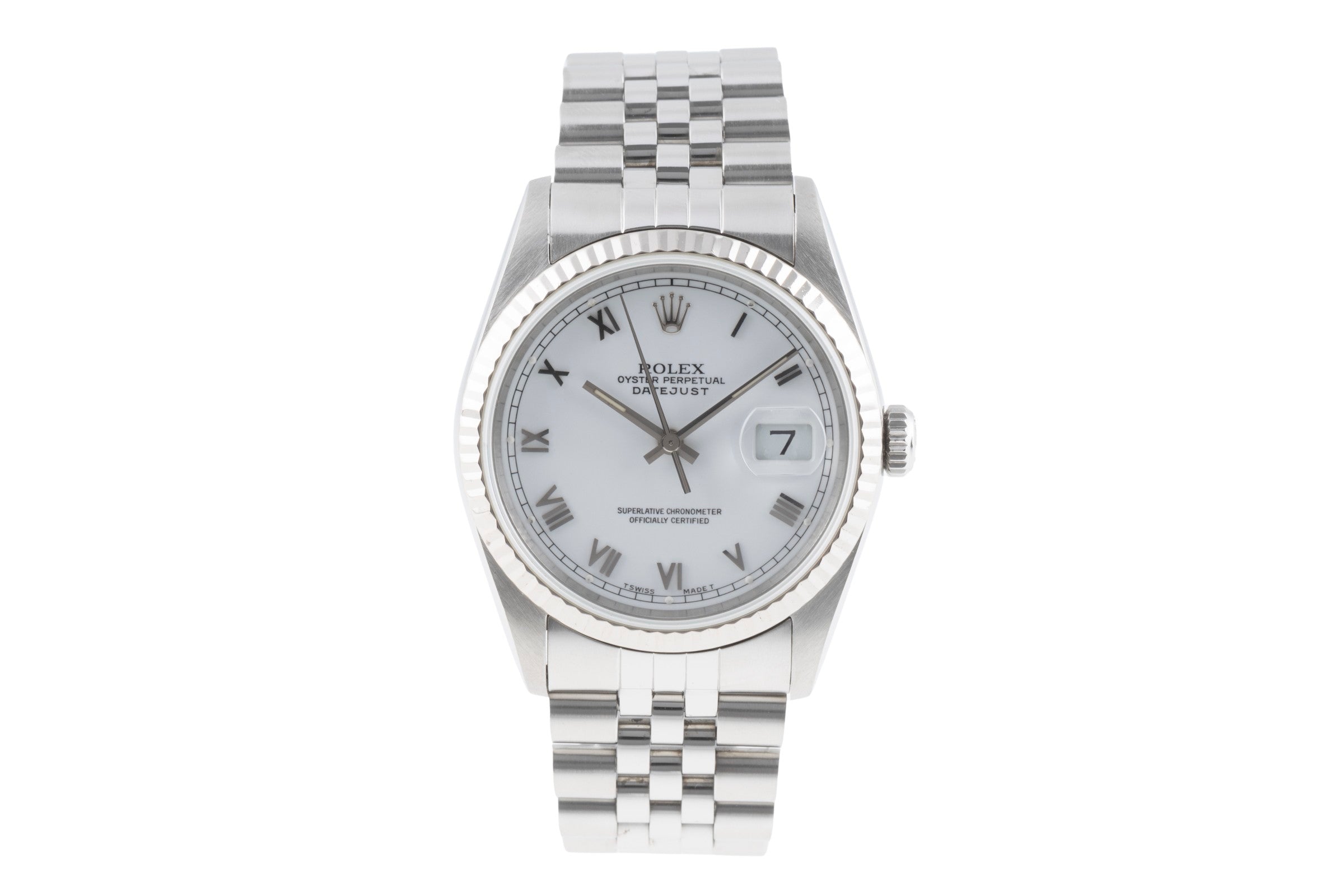 Rolex Datejust steel / white gold automatic Kal. 3135 Ref. 16234