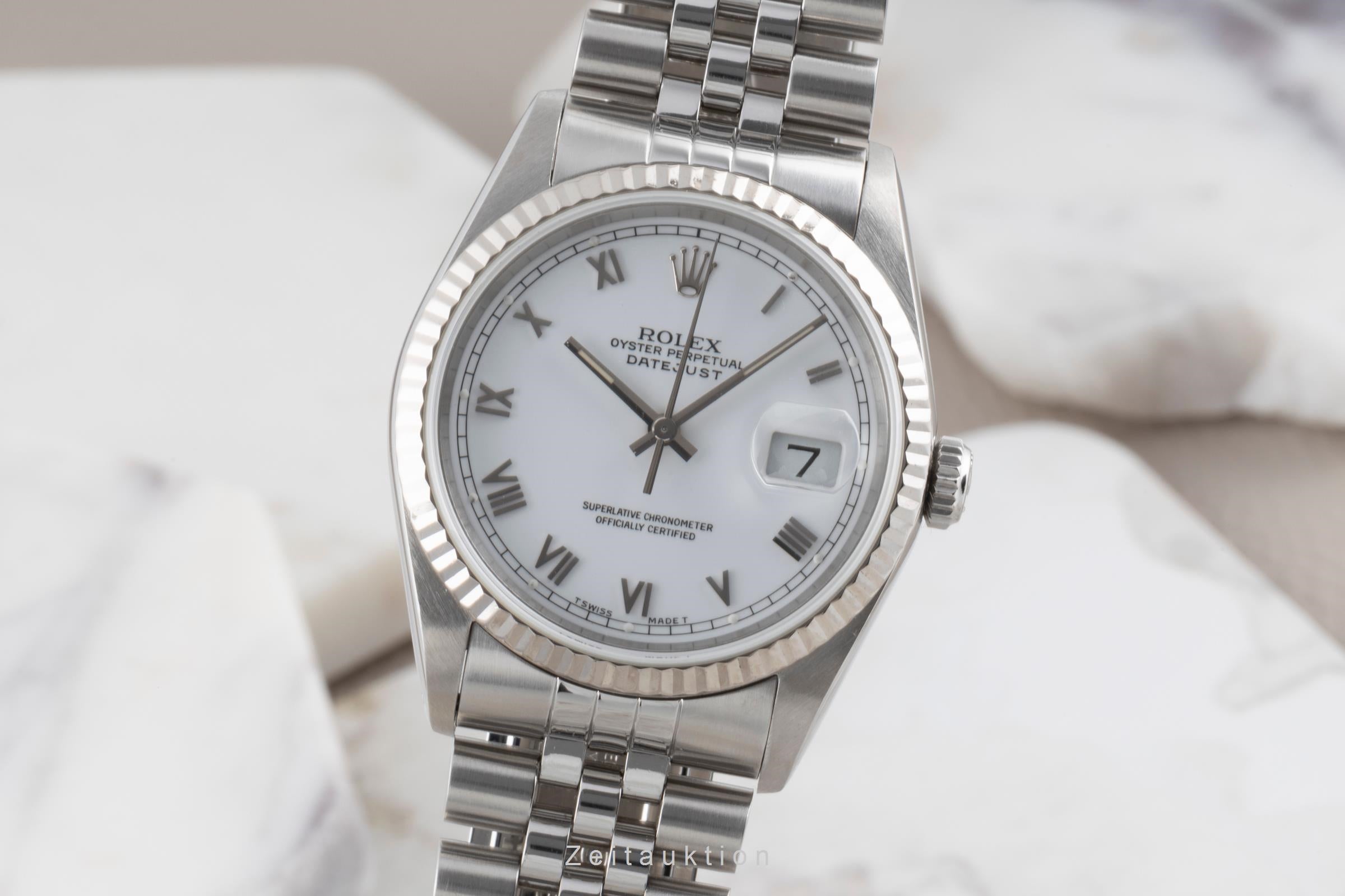 Rolex Datejust steel / white gold automatic Kal. 3135 Ref. 16234