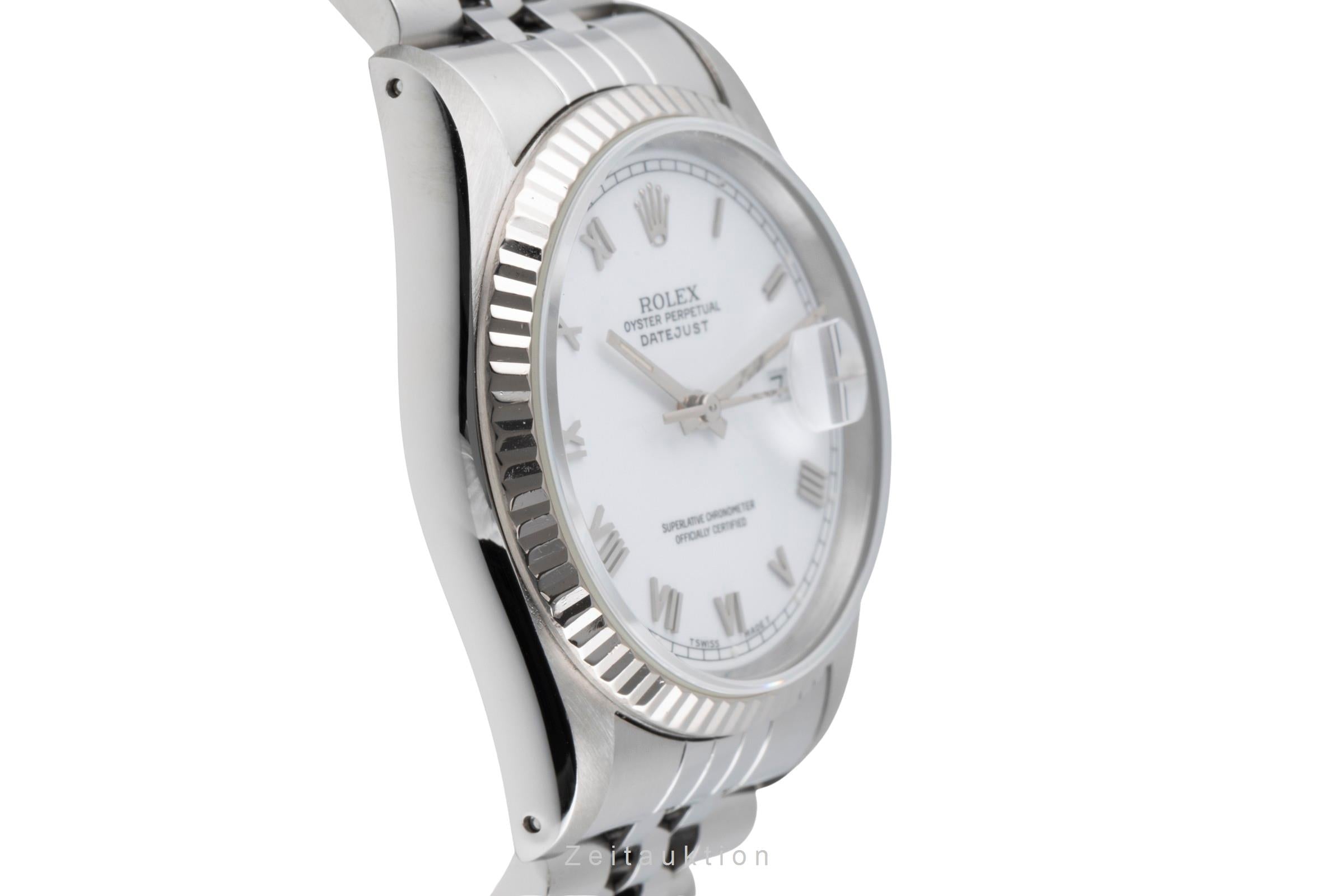 Rolex Datejust acciaio / oro bianco automatismo orologio da uomo 16234  [2503335]