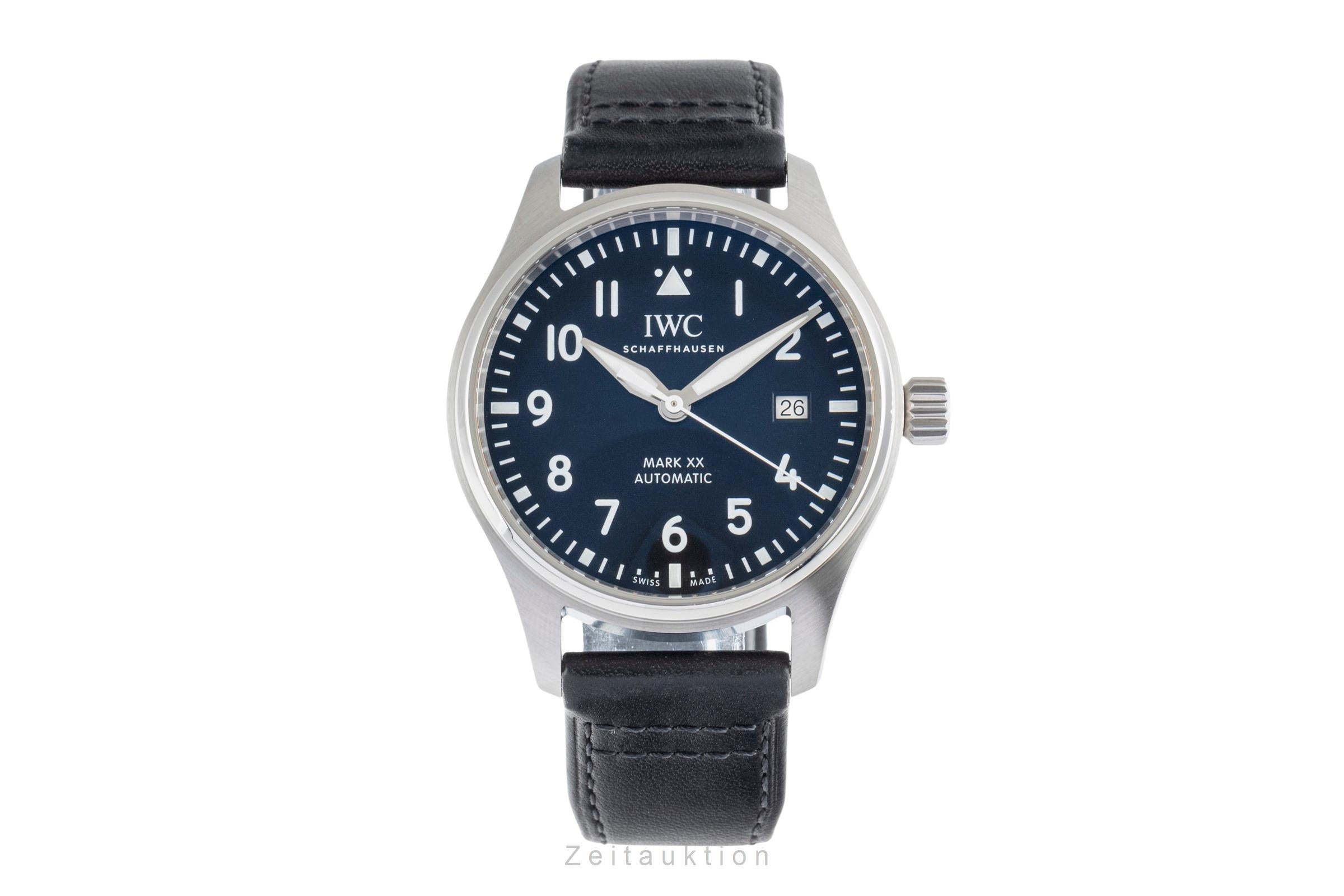 IWC Pilot Mark XX Black Dial Stahl Automatik Herrenuhr Ref. IW328201 B&P 2024 [2503337]