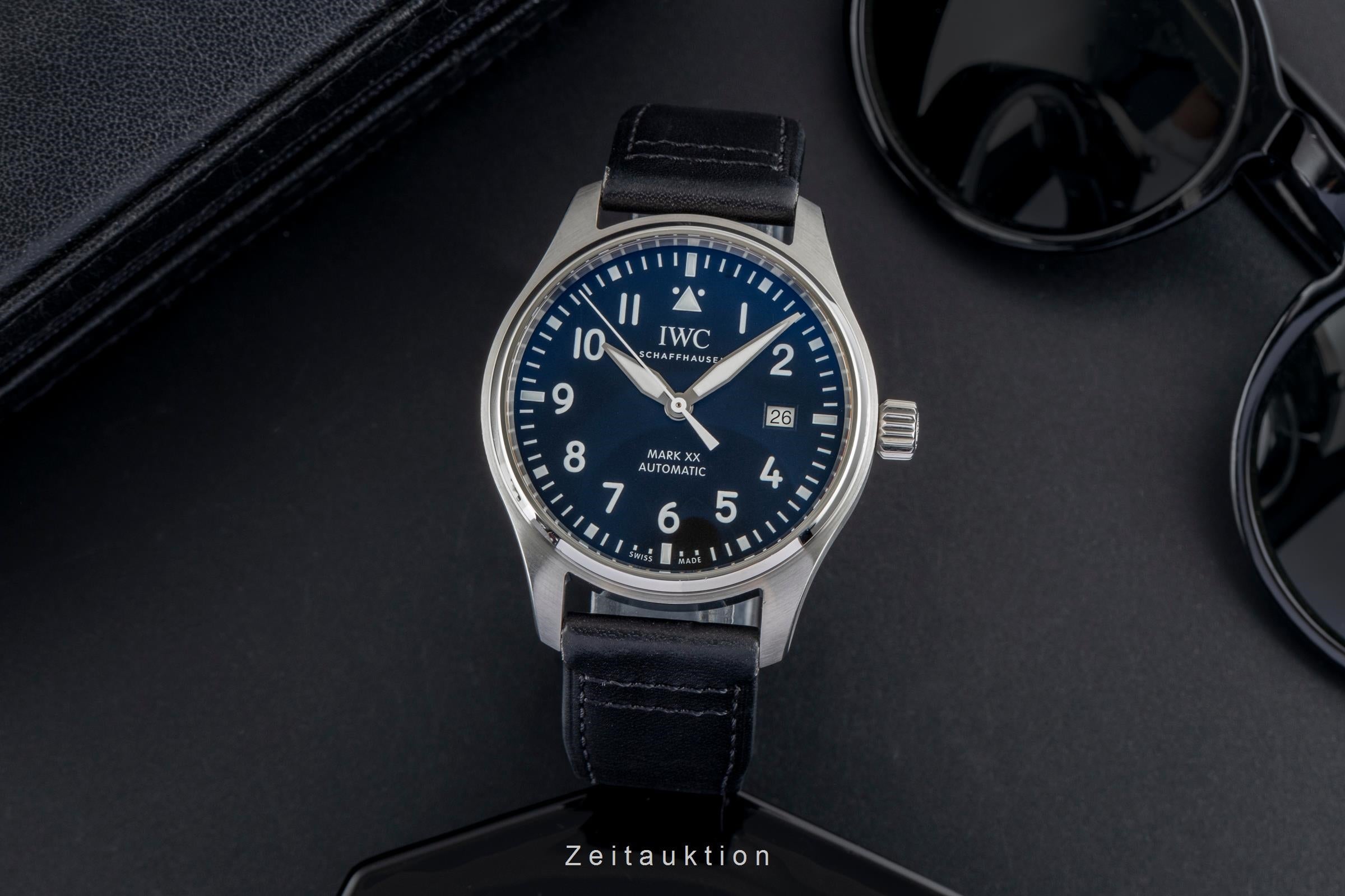 IWC Pilot Mark XX Black Dial Stahl Automatik Herrenuhr Ref. IW328201 B&P 2024 [2503337]