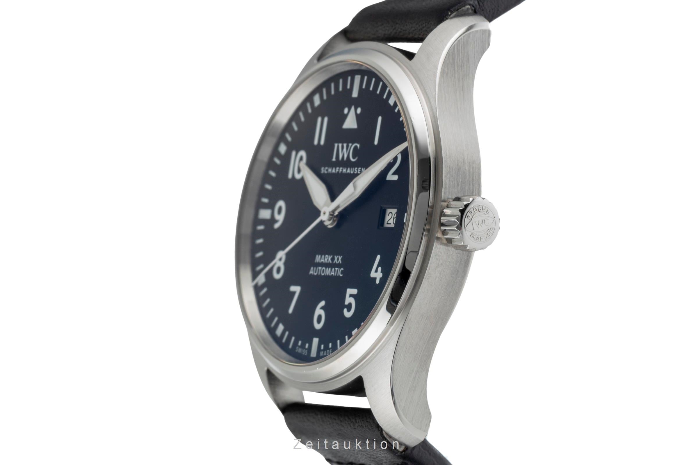 IWC Pilot Mark XX Black Dial Stahl Automatik Herrenuhr Ref. IW328201 B&P 2024 [2503337]