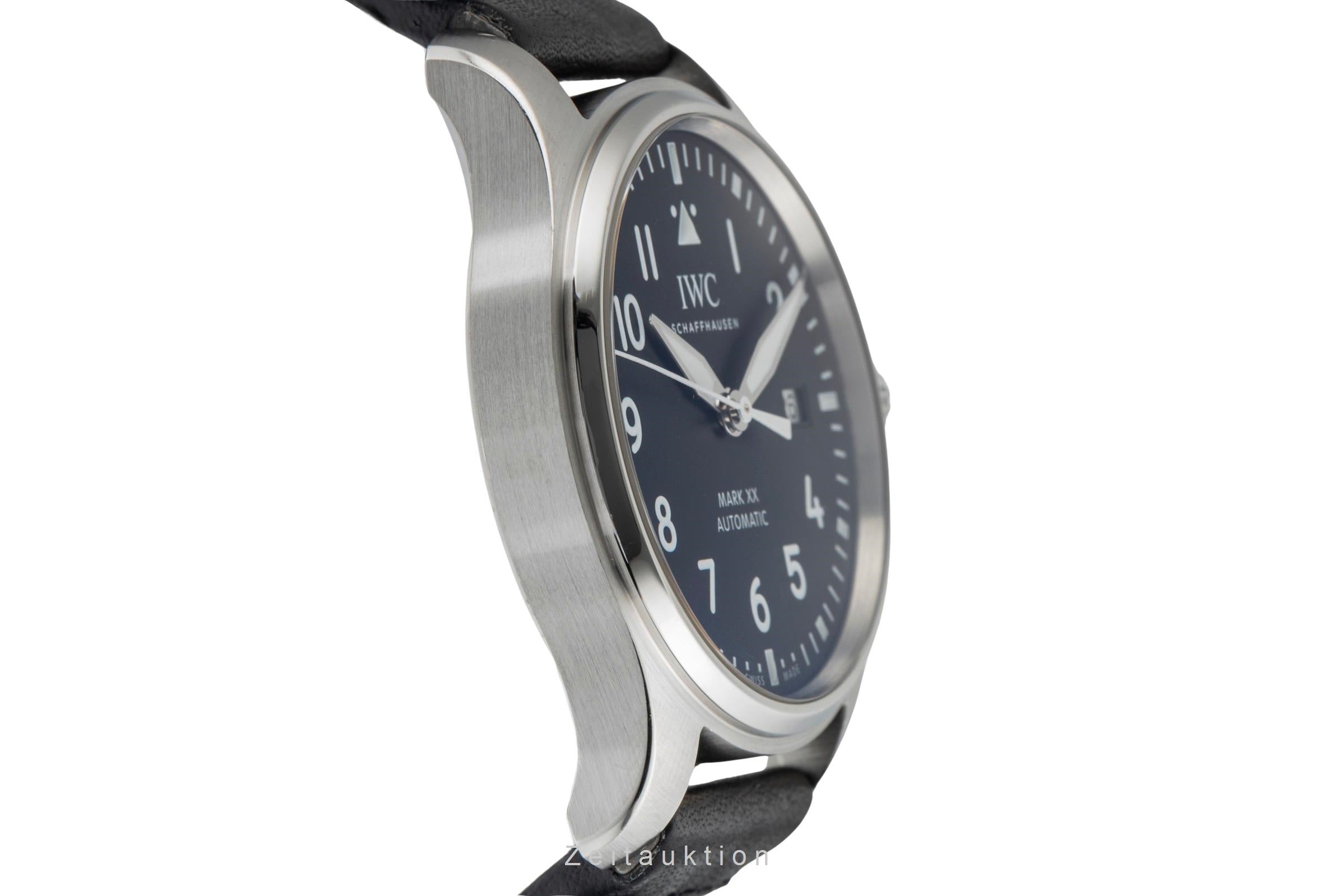 IWC Pilot Mark XX Black Dial Stahl Automatik Herrenuhr Ref. IW328201 B&P 2024 [2503337]