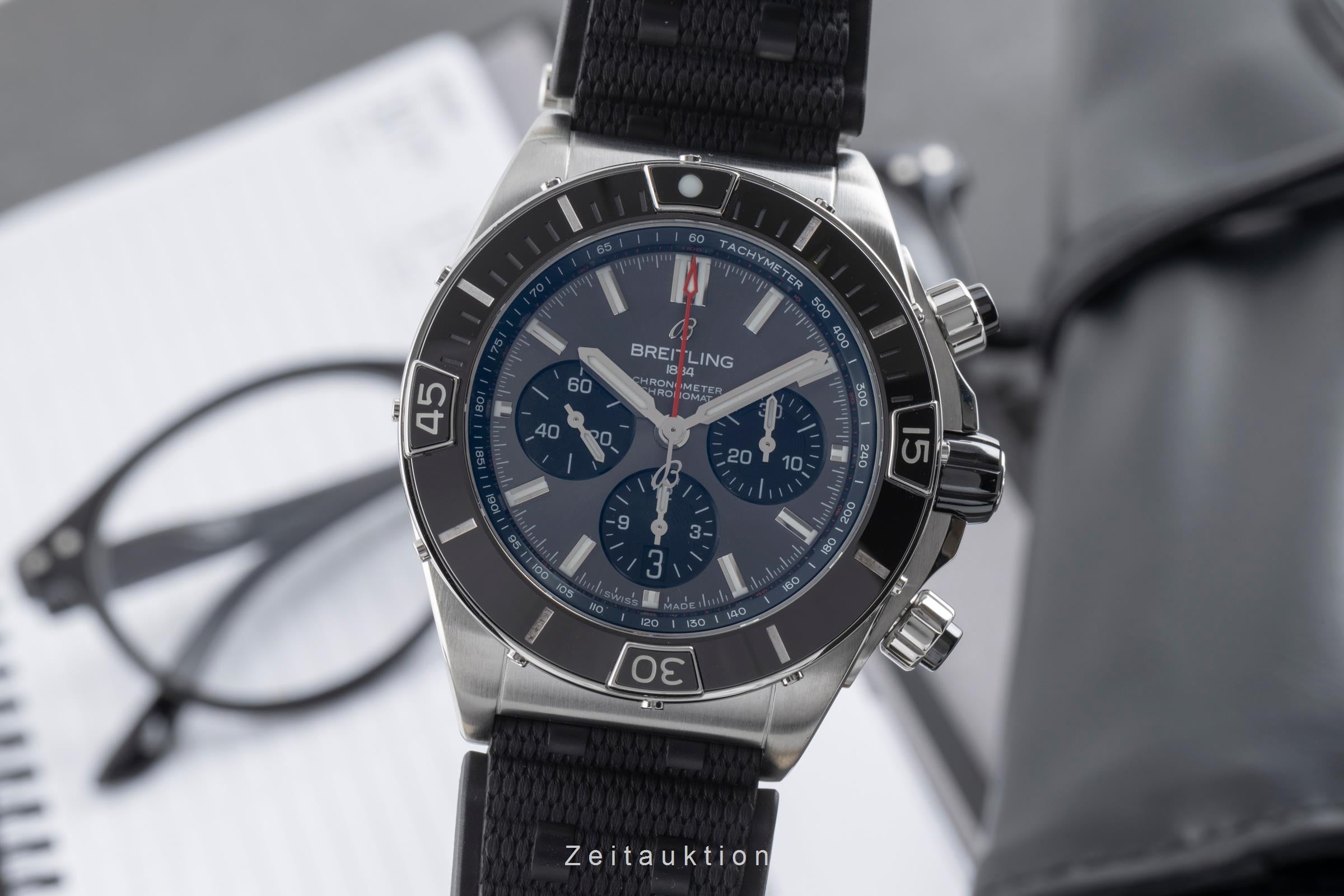 Breitling Chronomat 44 chronographe acier automatique montre pour hommes AB0136251B2S1 LP: 9850EUR  [2503350]