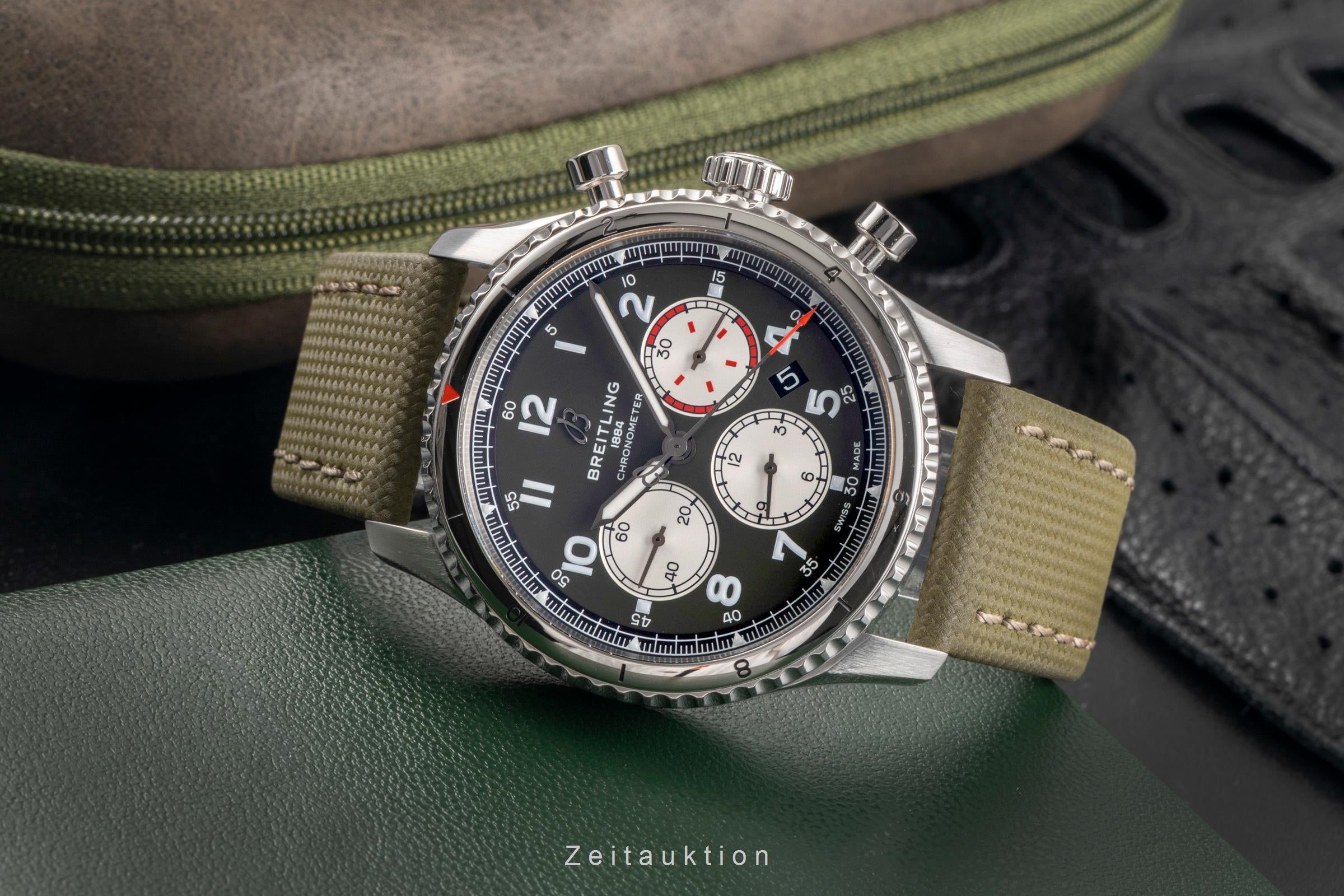 Breitling Aviator 8 chronograph steel automatic Kal. B01 Ref