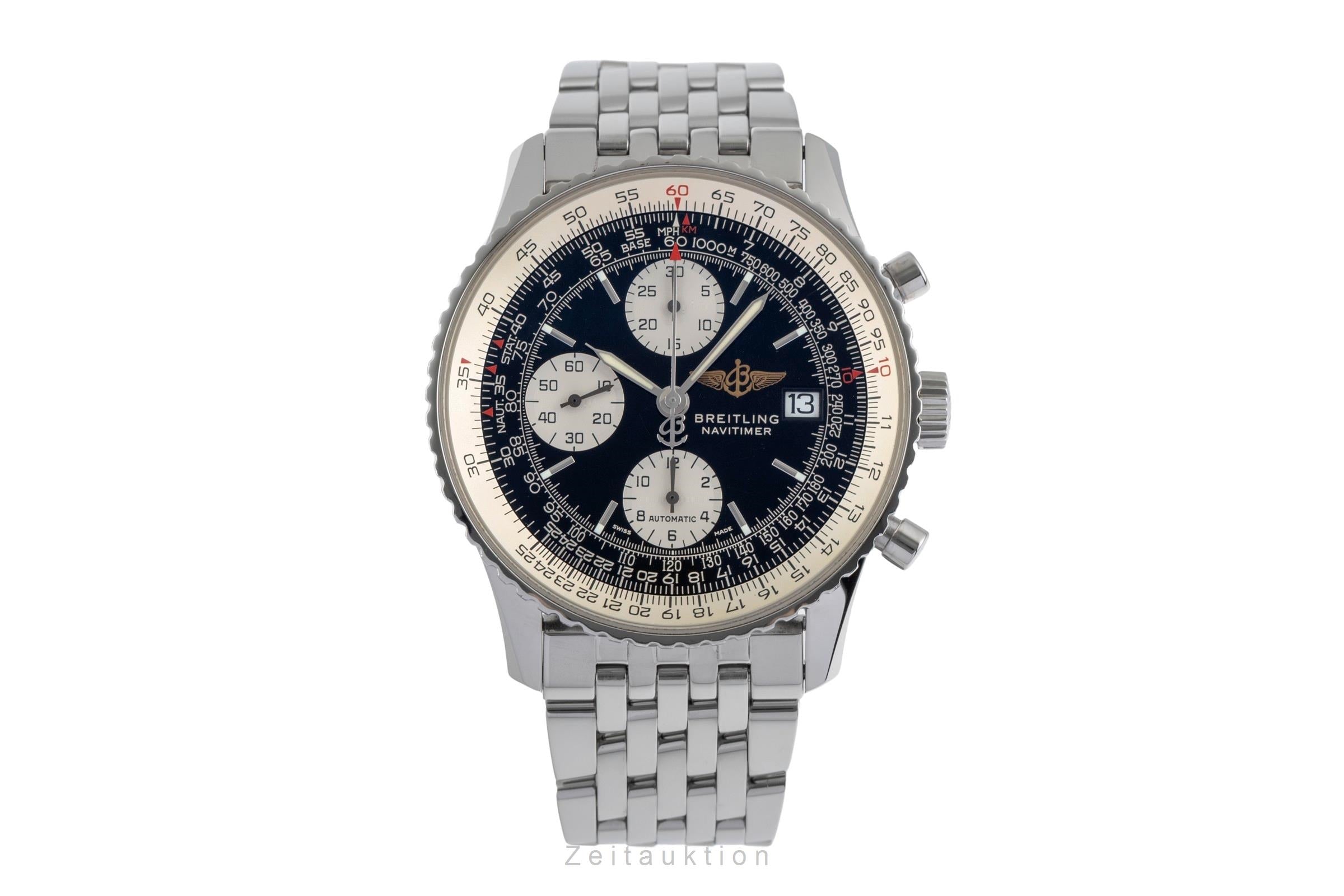 Breitling Old Navitimer Chronograph Edelstahl Automatik Ref. A13322 Papiere 2003 [2503356]
