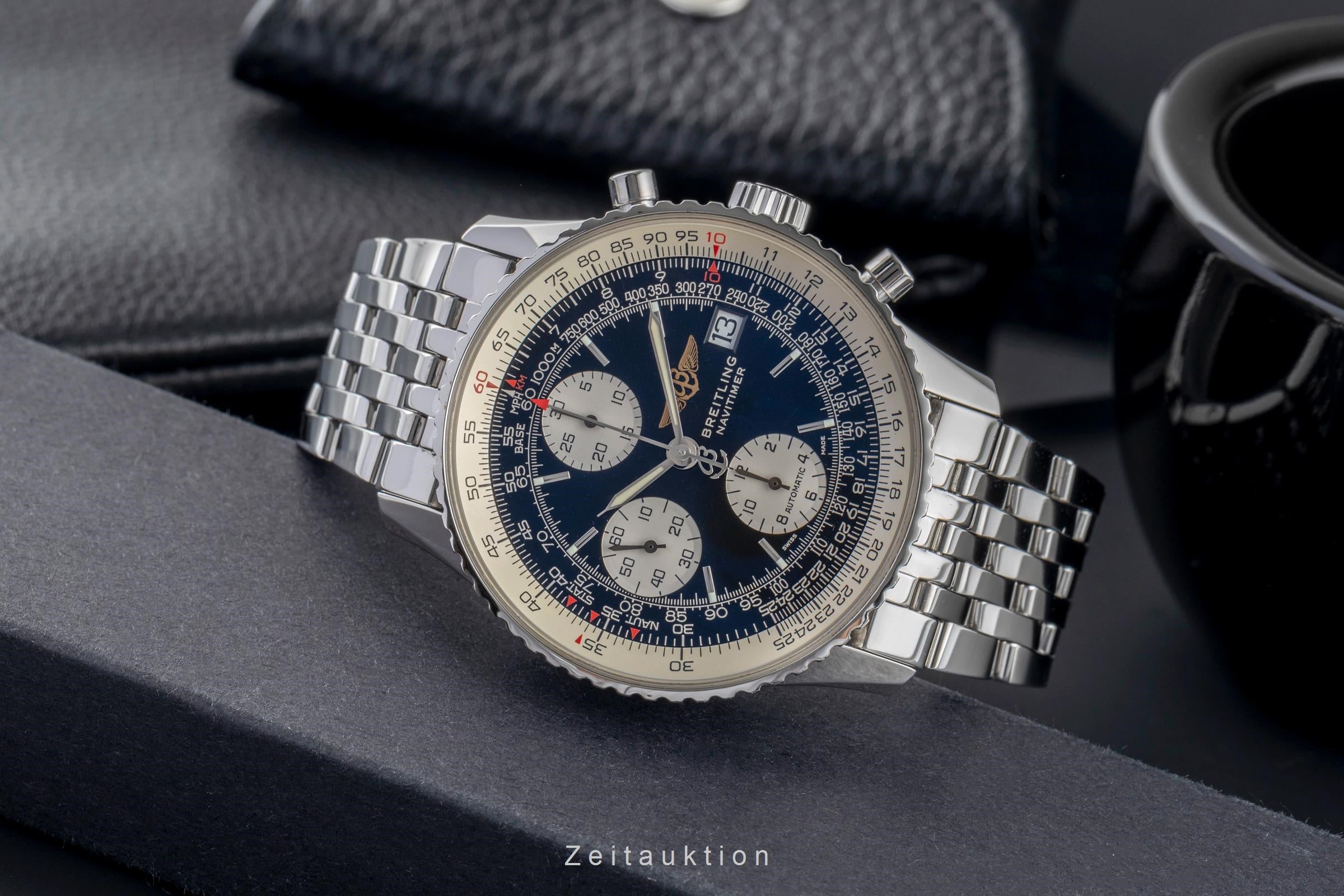 Breitling Old Navitimer Chronograph Edelstahl Automatik Ref. A13322 Papiere 2003 [2503356]