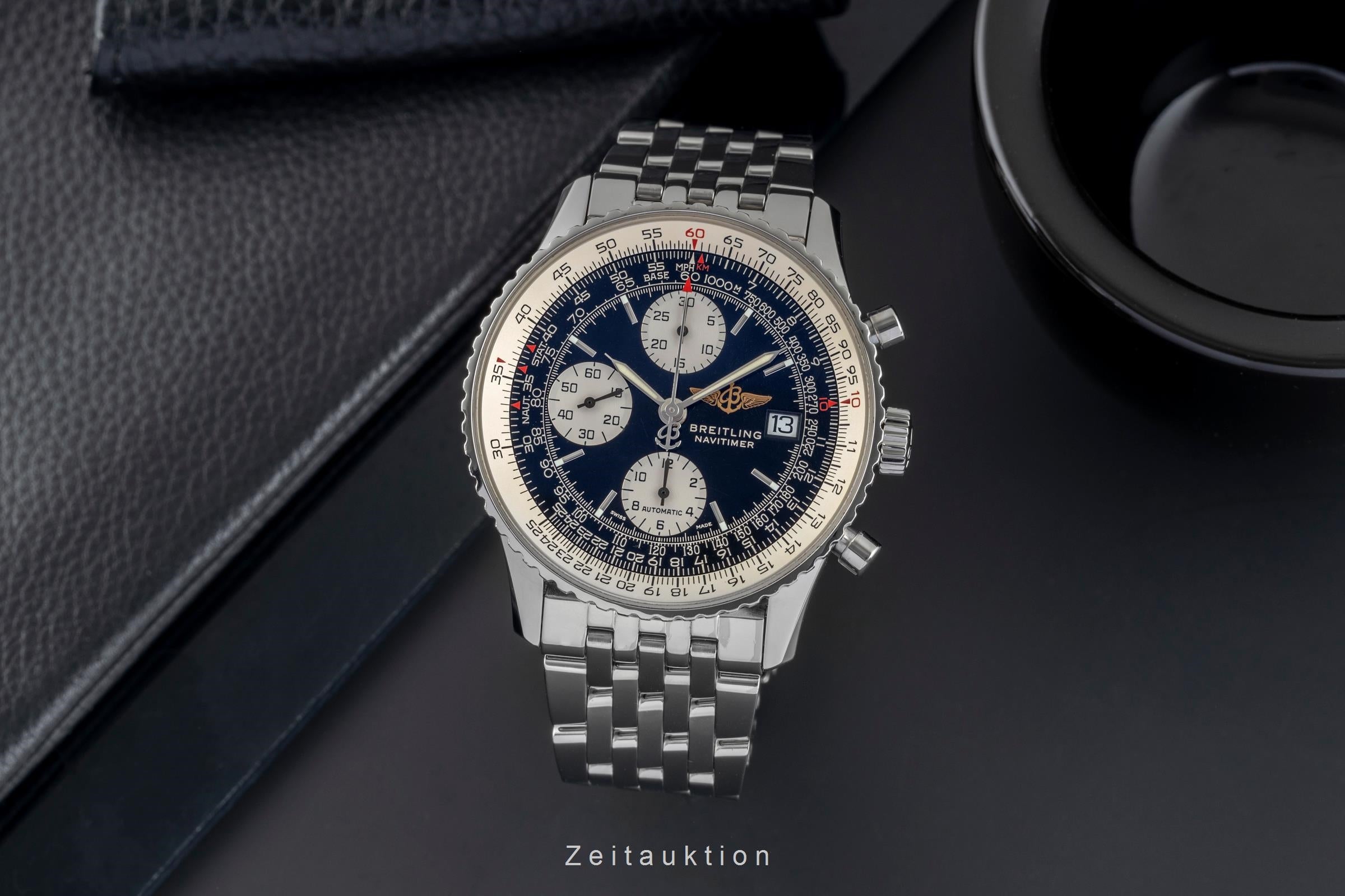 Breitling Old Navitimer Chronograph Edelstahl Automatik Ref. A13322 Papiere 2003 [2503356]
