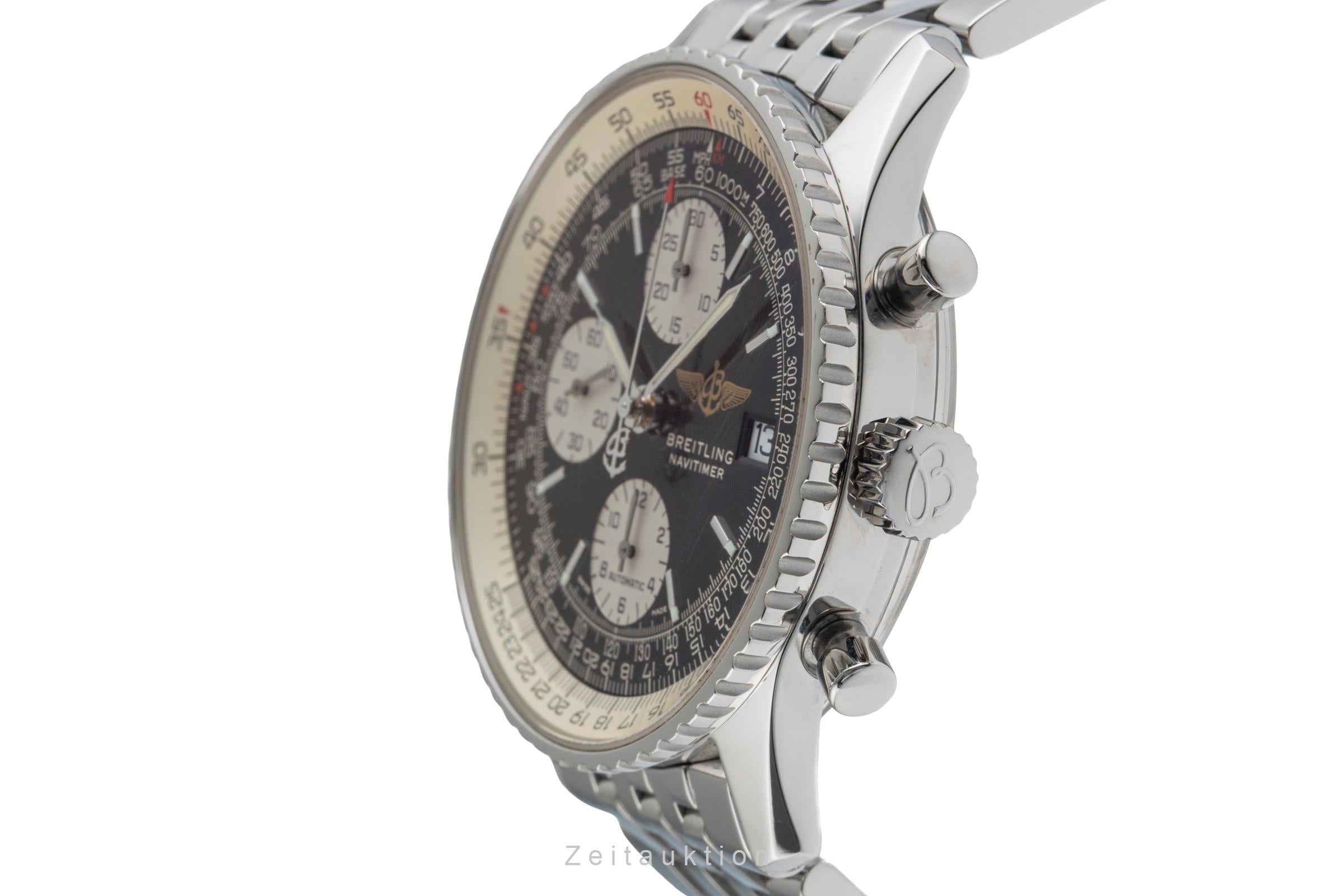 Breitling Old Navitimer Chronograph Edelstahl Automatik Ref. A13322 Papiere 2003 [2503356]