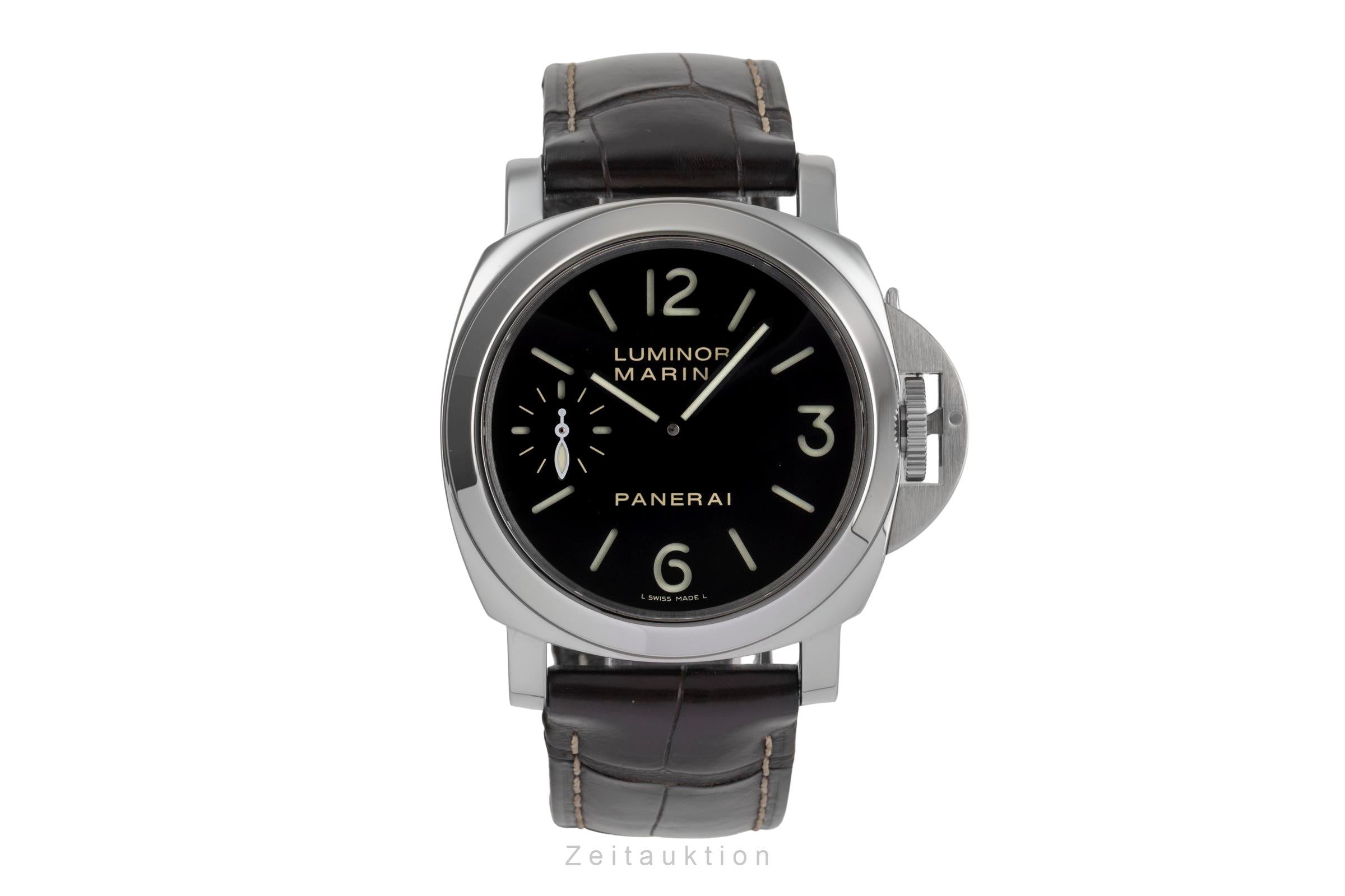 Panerai Luminor Marina acero cuerda manual reloj para caballeros PAM00111 LP: 6200EUR  [2503360]
