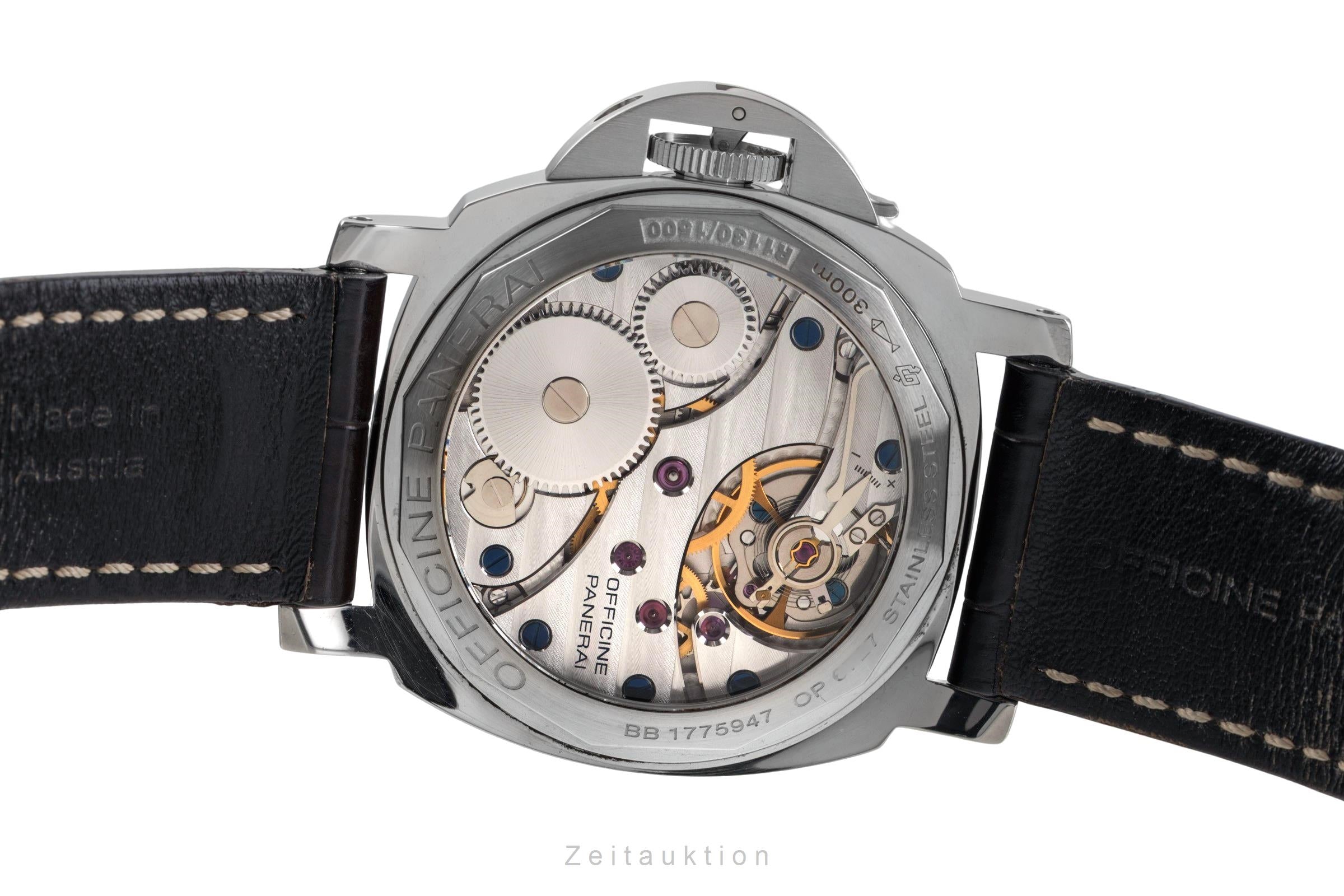 Panerai Luminor Marina acero cuerda manual reloj para caballeros PAM00111 LP: 6200EUR  [2503360]