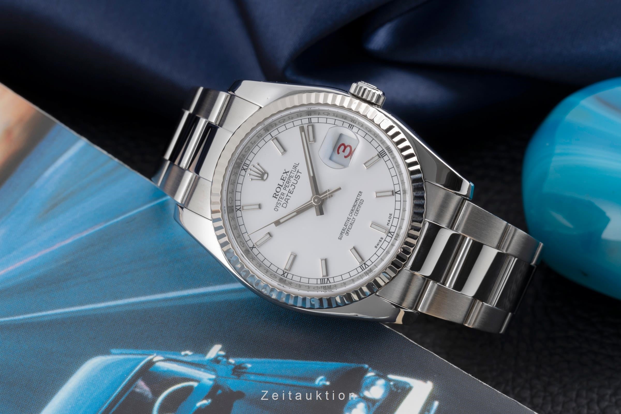 Rolex Datejust steel / white gold automatic Kal. 3135 Ref. 16234