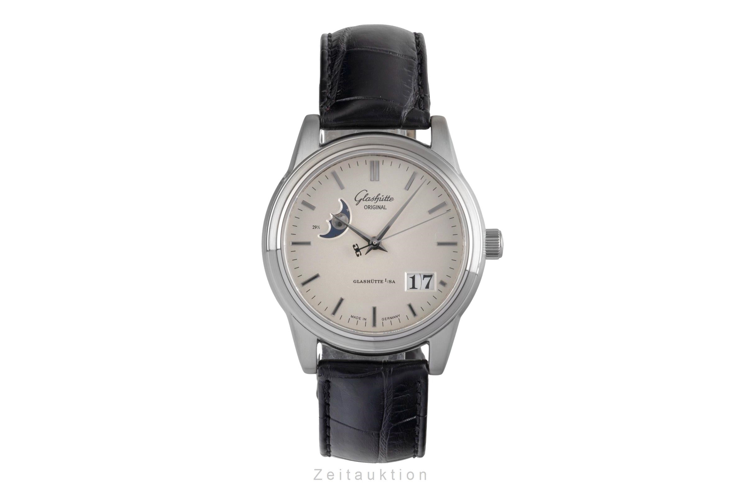 Glashütte Senator acier automatique montre pour hommes 39-41-04-12-04  [2503374]