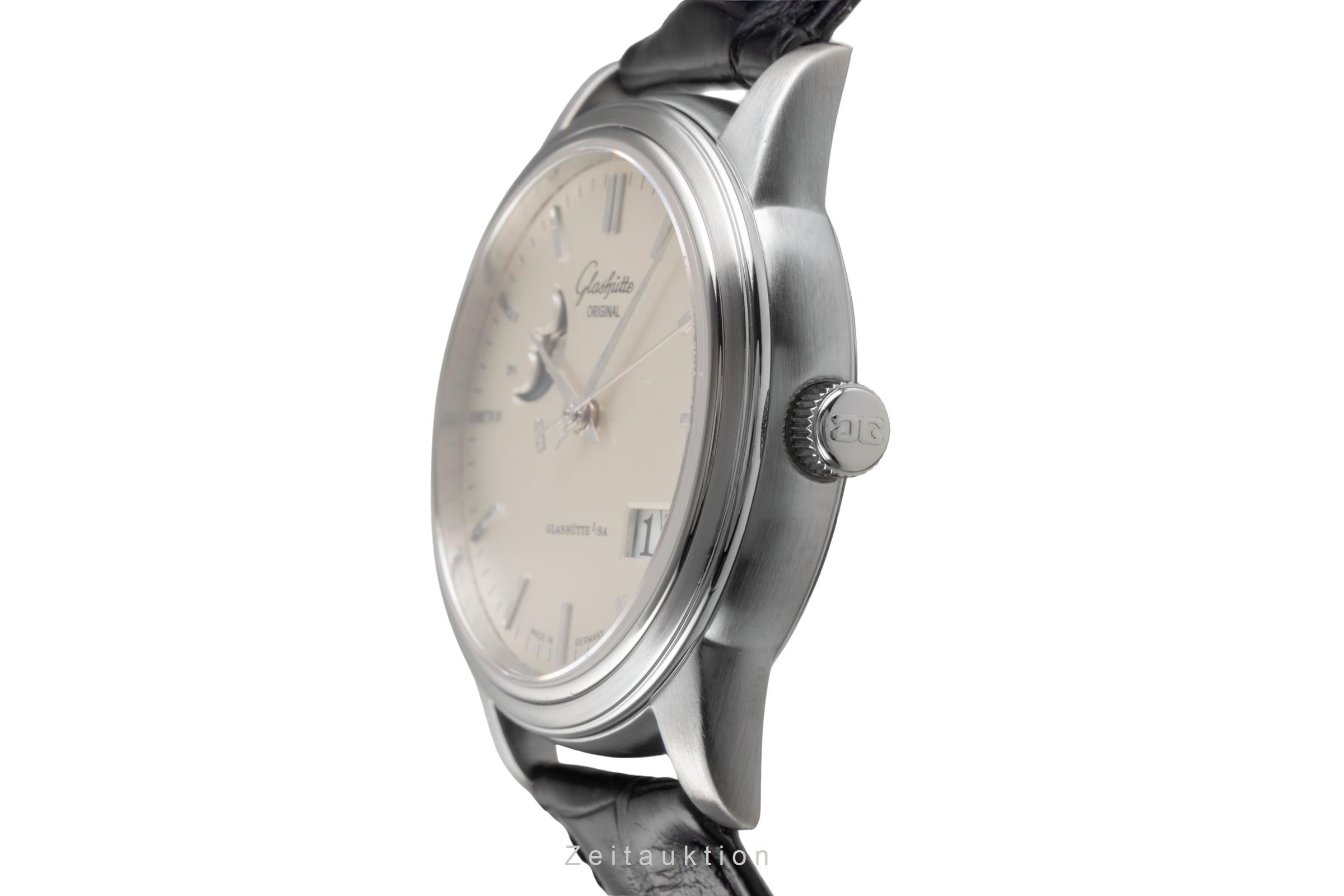 Glashütte Senator acier automatique montre pour hommes 39-41-04-12-04  [2503374]