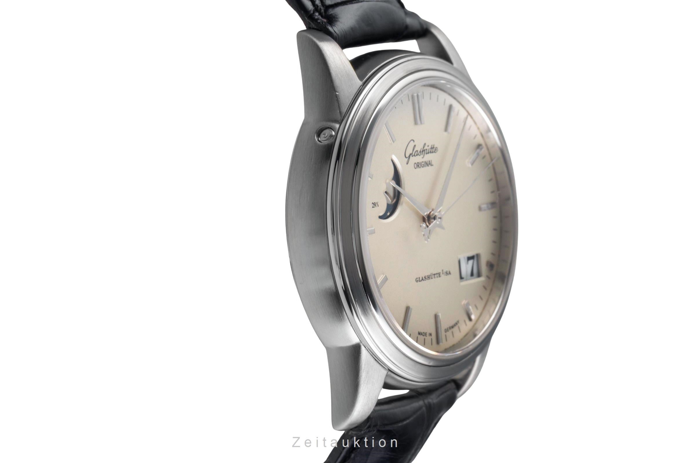 Glashütte Senator acier automatique montre pour hommes 39-41-04-12-04  [2503374]