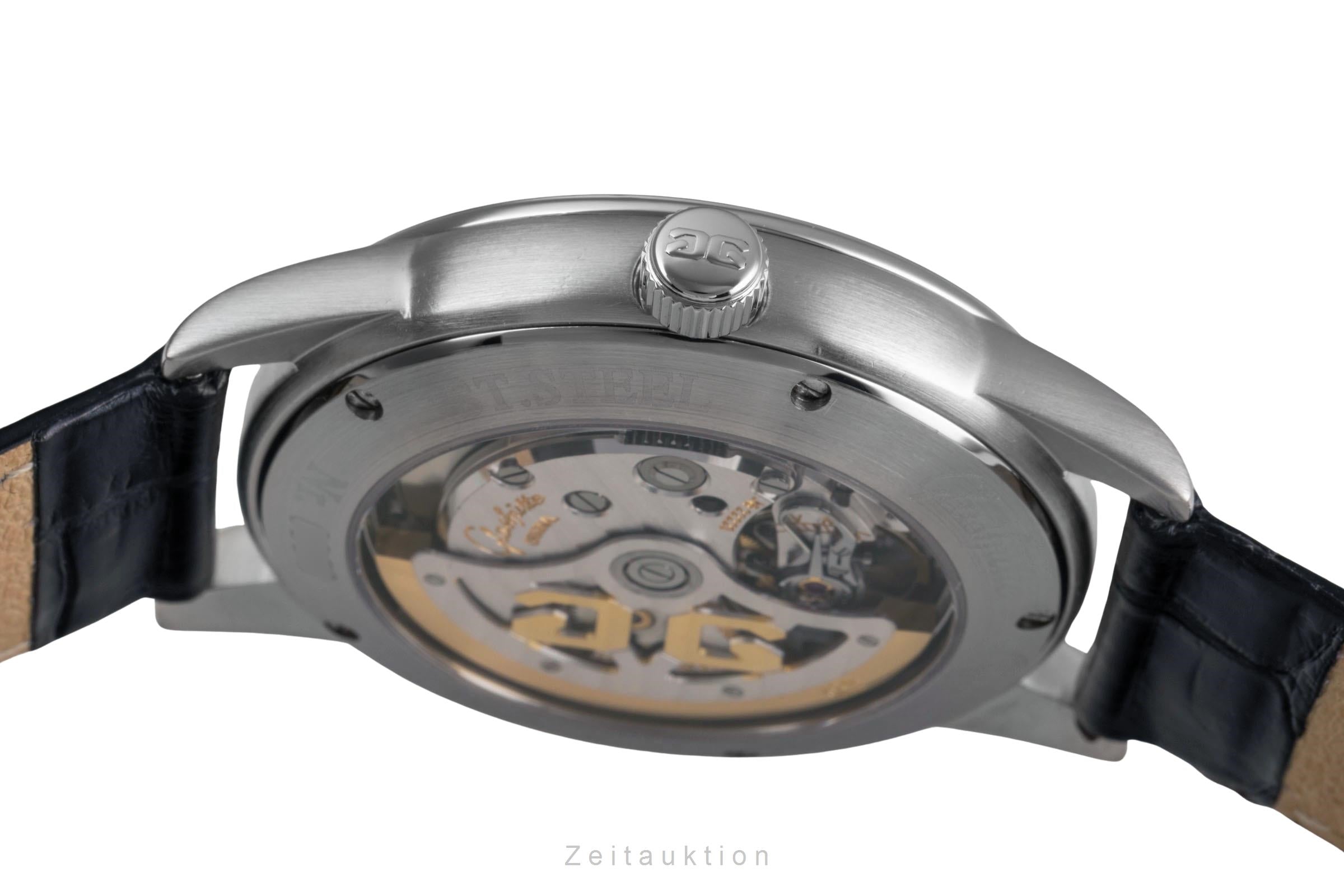 Glashütte Senator acier automatique montre pour hommes 39-41-04-12-04  [2503374]
