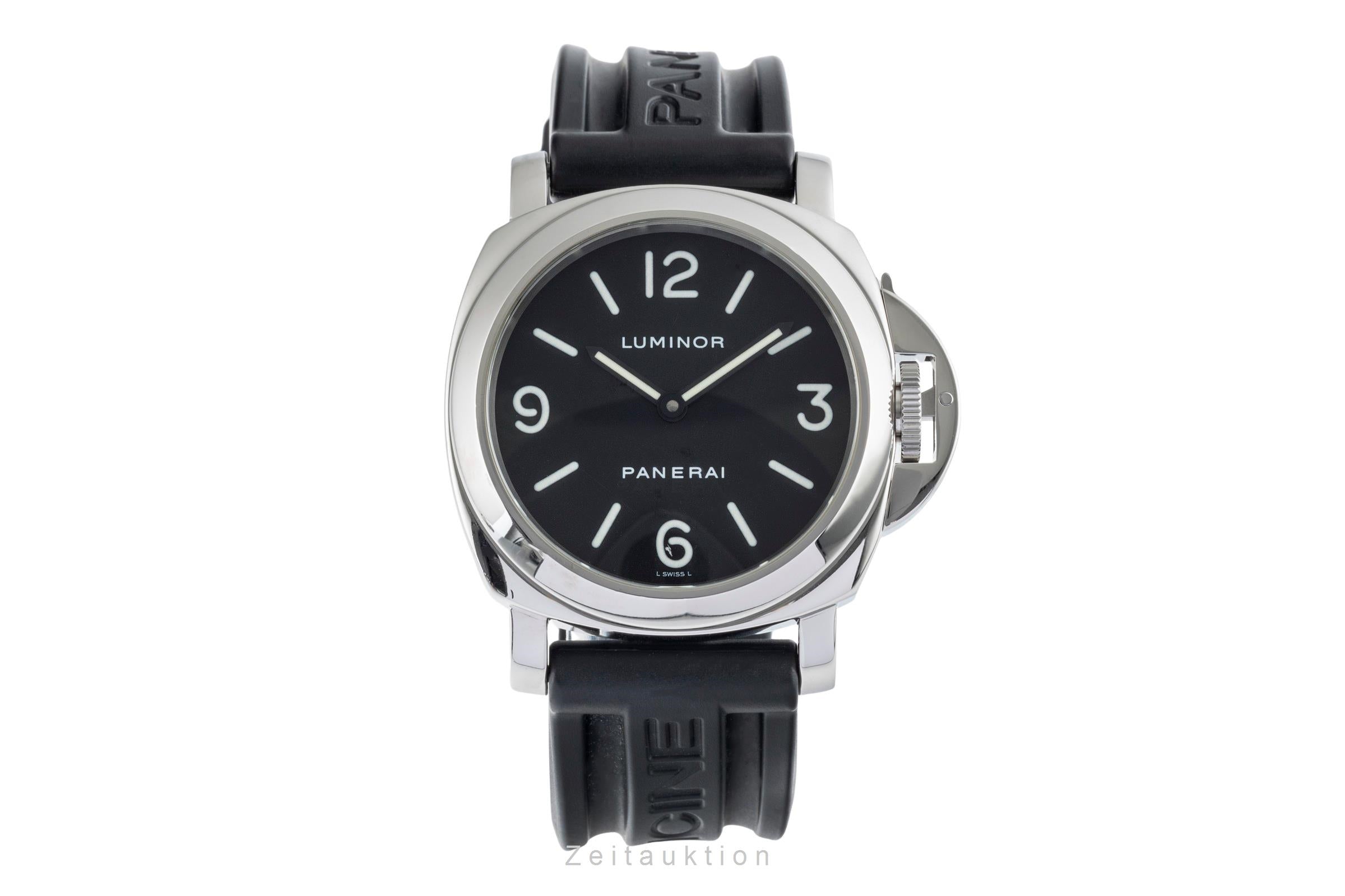 Panerai Luminor Base Handaufzug Edelstahl Herrenuhr Ref. PAM00112 VP: 5700 € [2503375]
