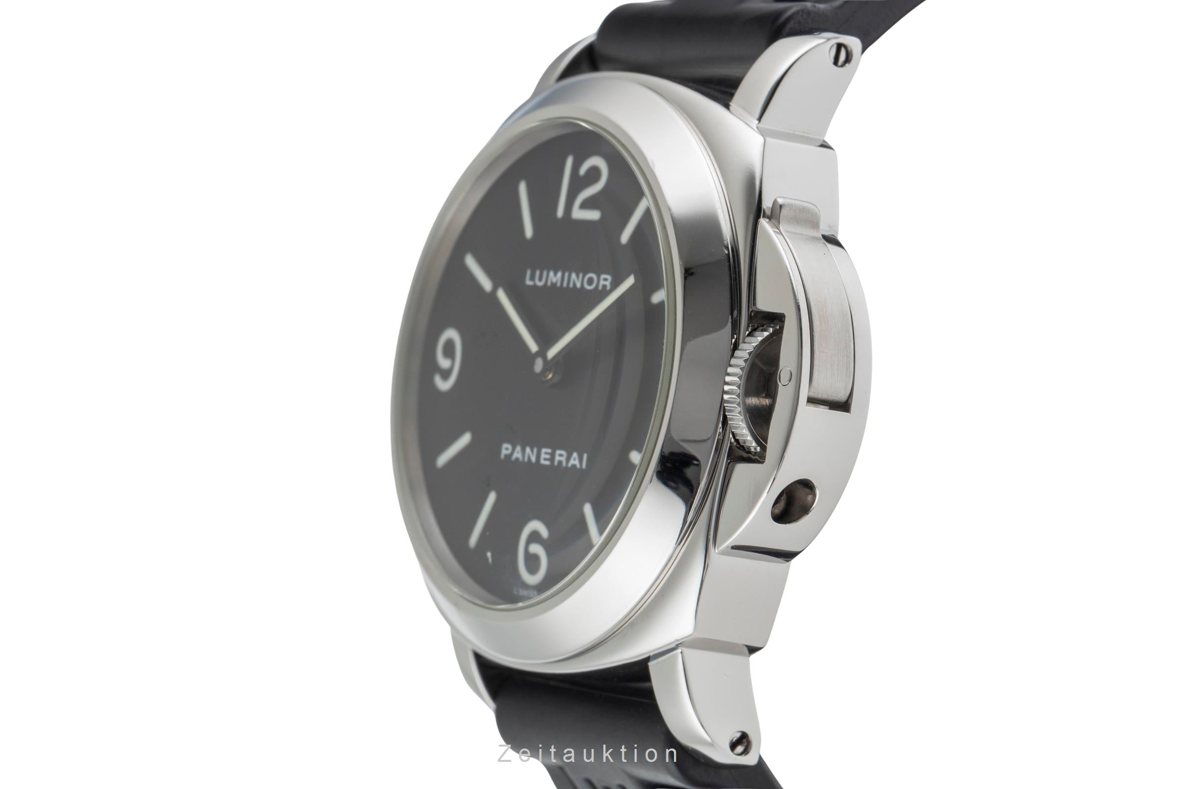 Panerai Luminor Base Handaufzug Edelstahl Herrenuhr Ref. PAM00112 VP: 5700 € [2503375]