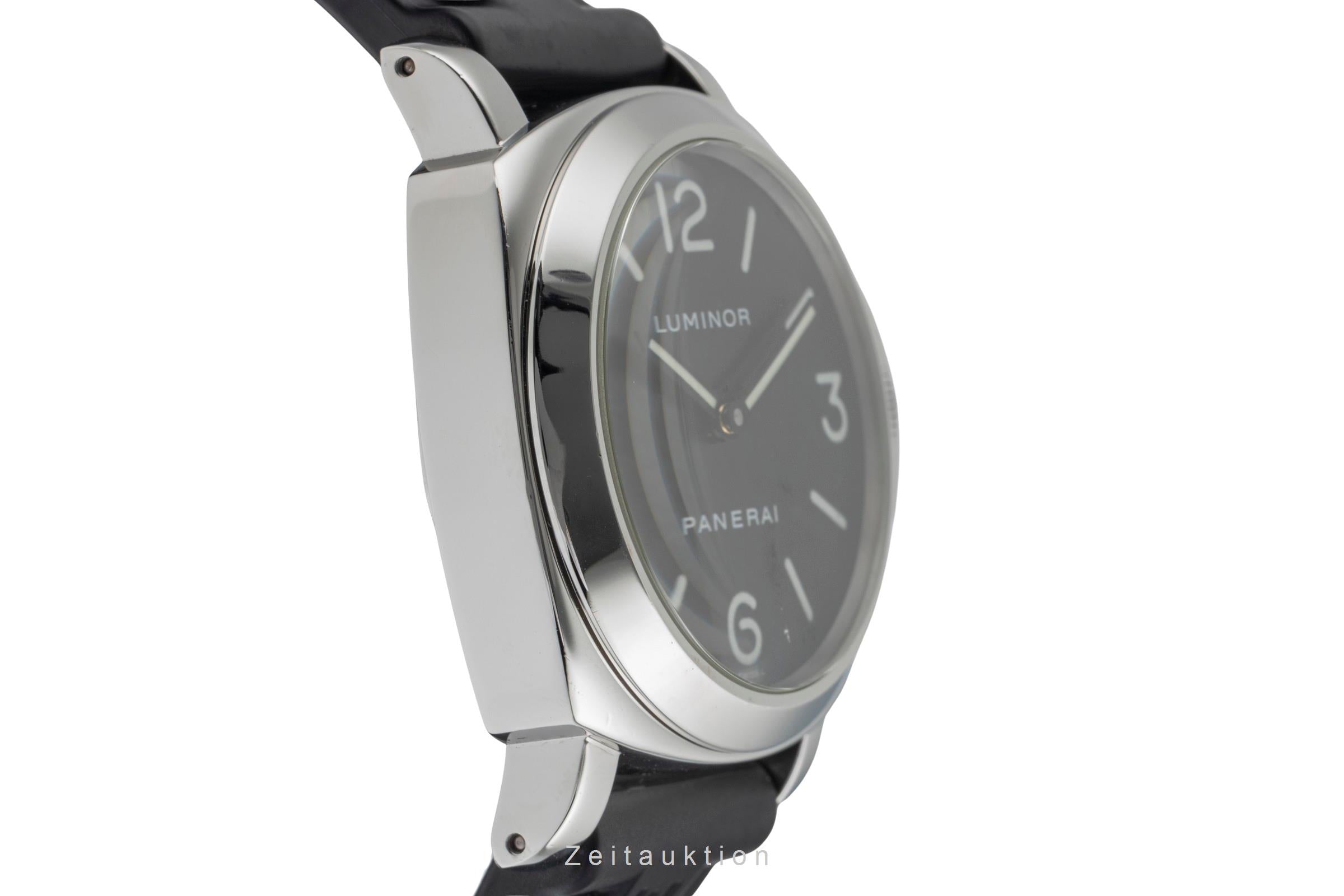 Panerai Luminor Base Handaufzug Edelstahl Herrenuhr Ref. PAM00112 VP: 5700 € [2503375]