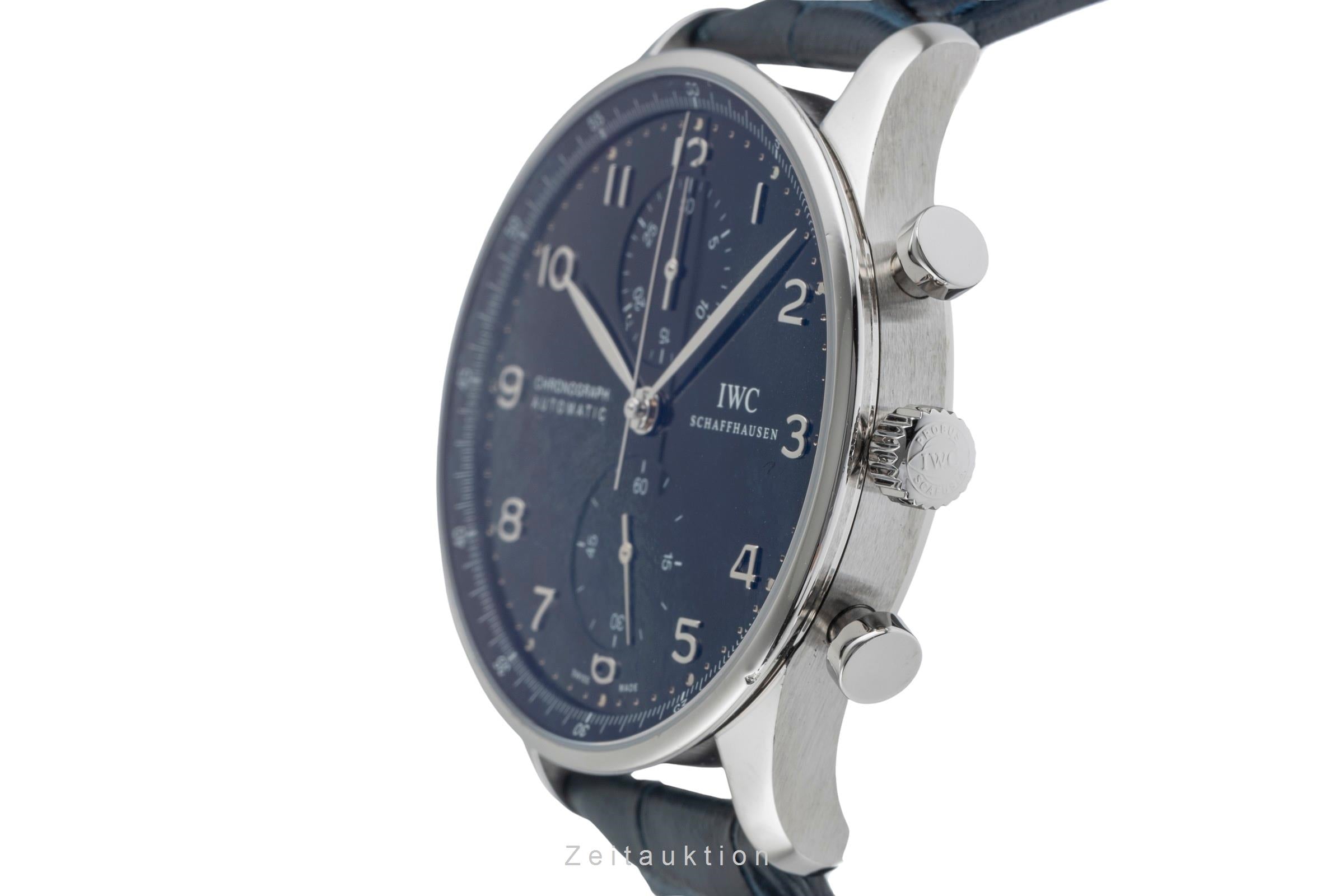 IWC Portugieser chronograph steel automatic men's watch IW371447 LP: 9100EUR  [2503382]