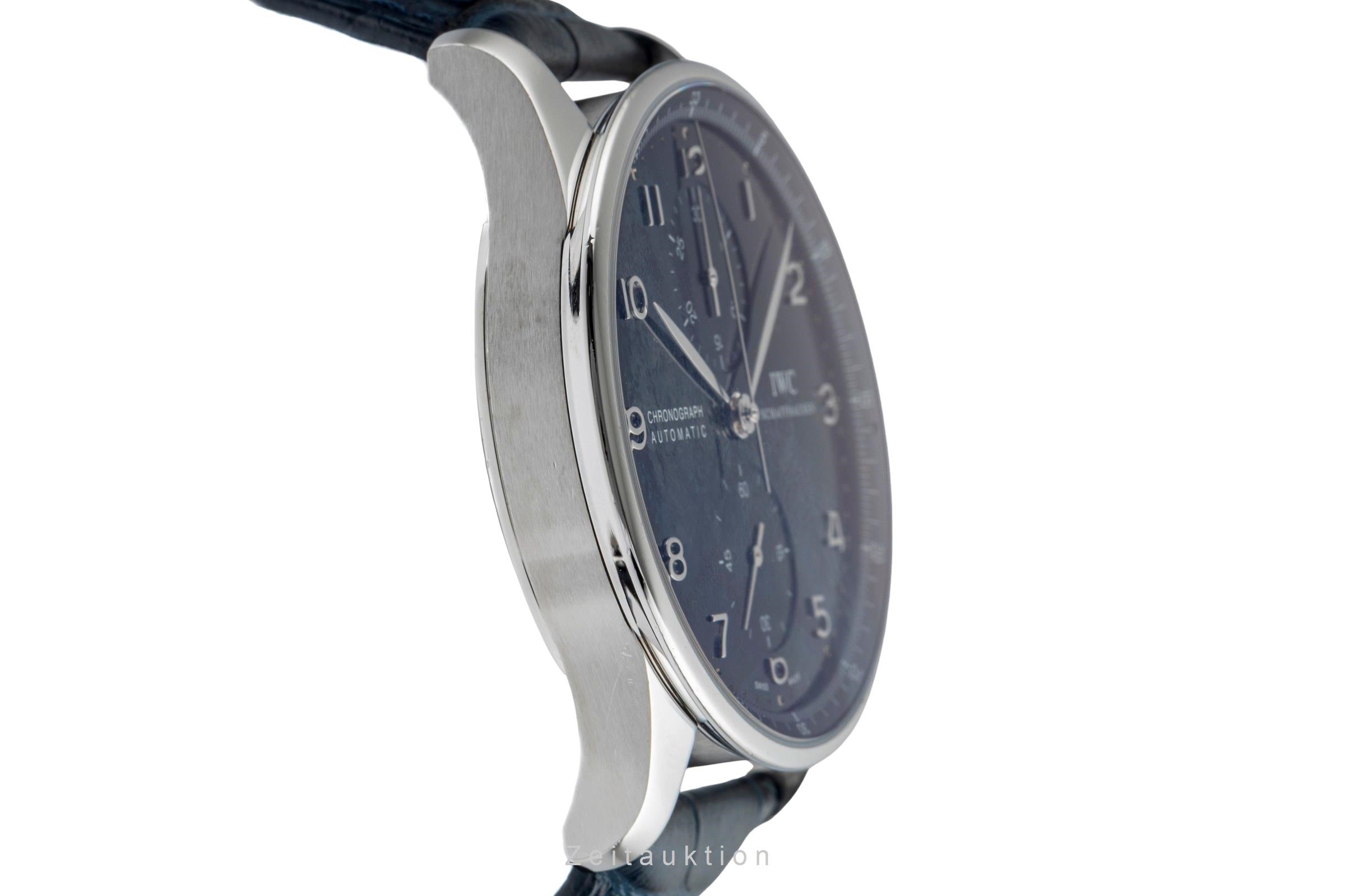 IWC Portugieser chronograph steel automatic men's watch IW371447 LP: 9100EUR  [2503382]