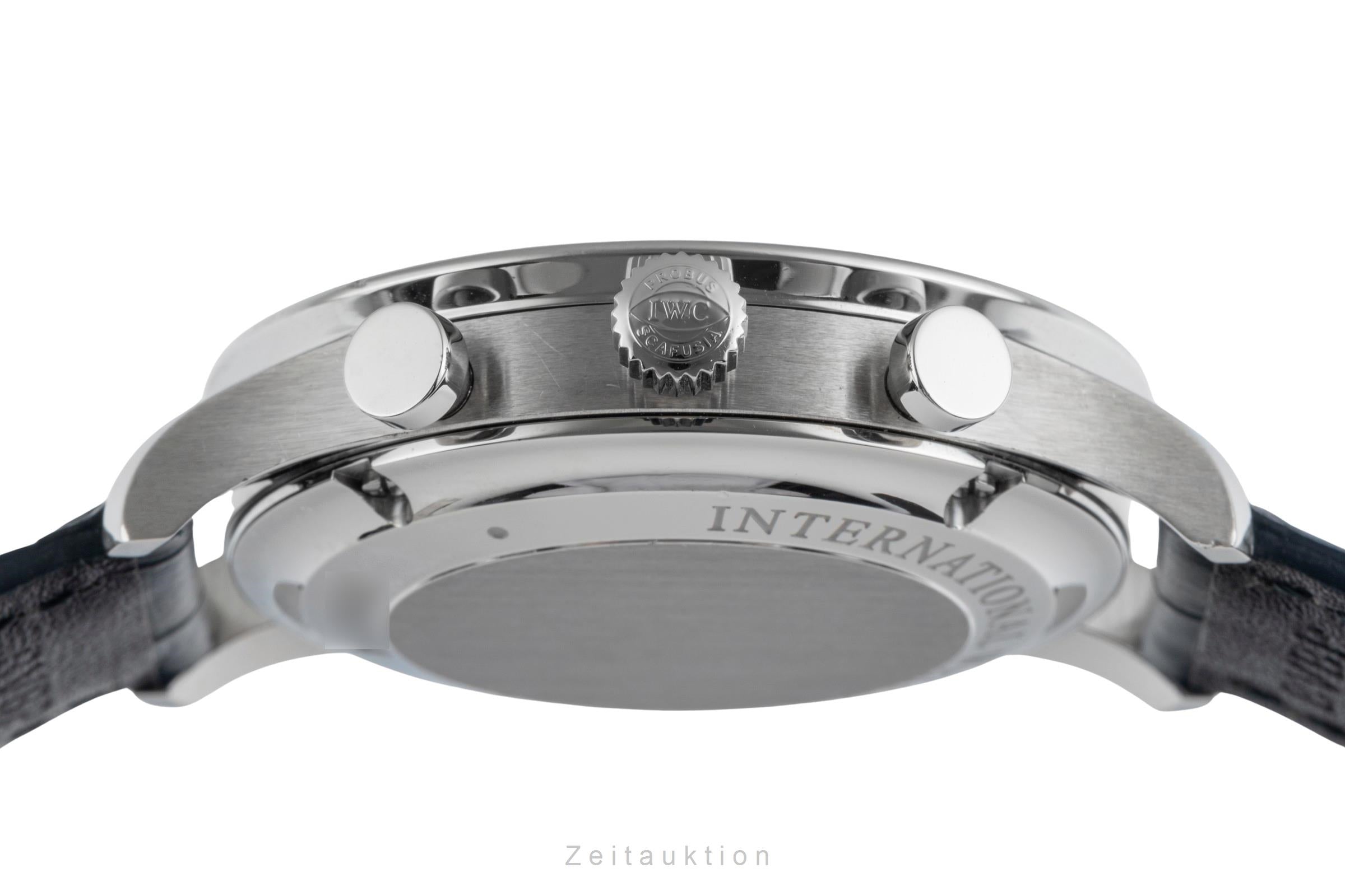 IWC Portugieser chronograph steel automatic men's watch IW371447 LP: 9100EUR  [2503382]