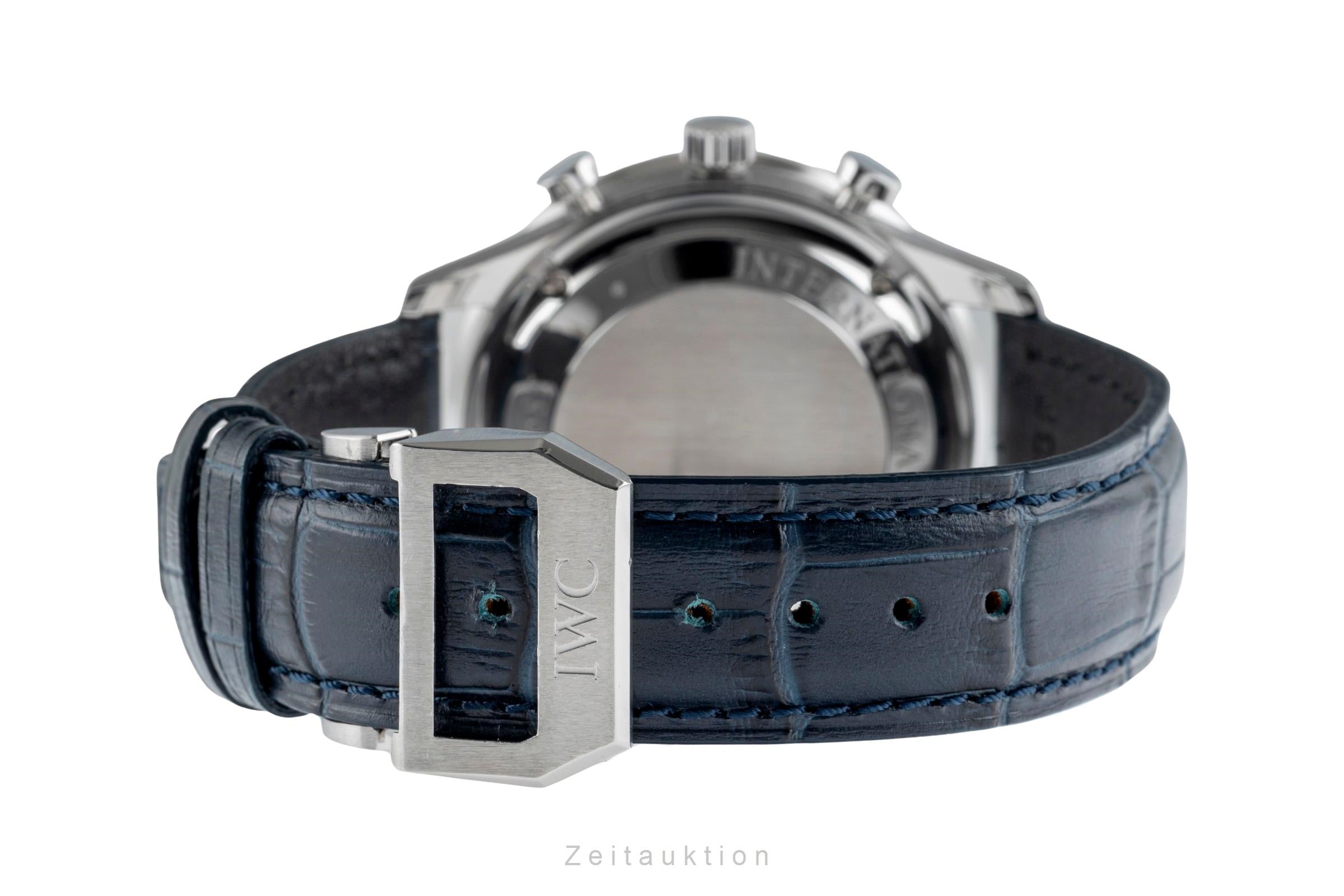 IWC Portugieser chronograph steel automatic men's watch IW371447 LP: 9100EUR  [2503382]