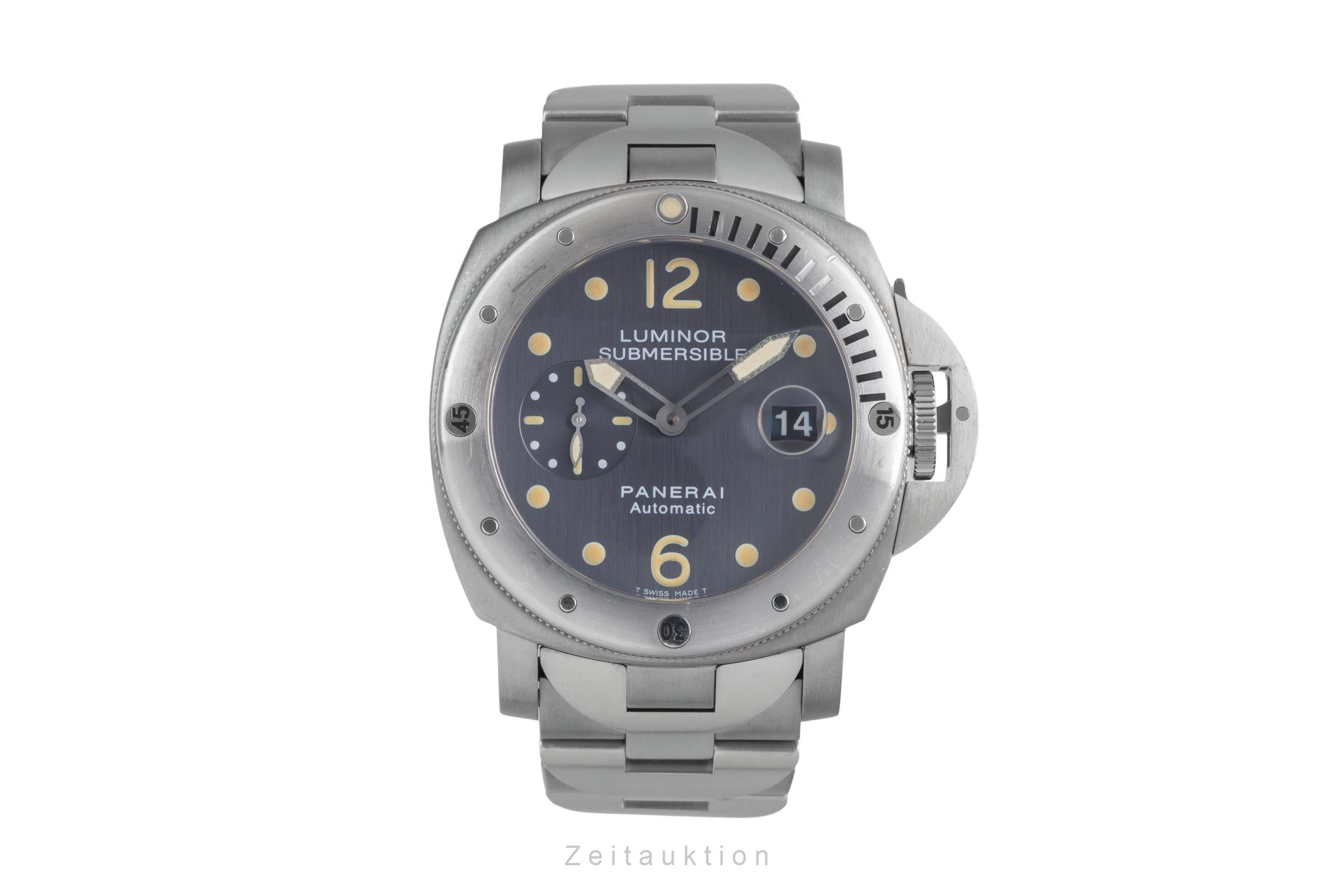 Panerai Submersible acero / titanio automático reloj para caballeros PAM00106  [2503384]