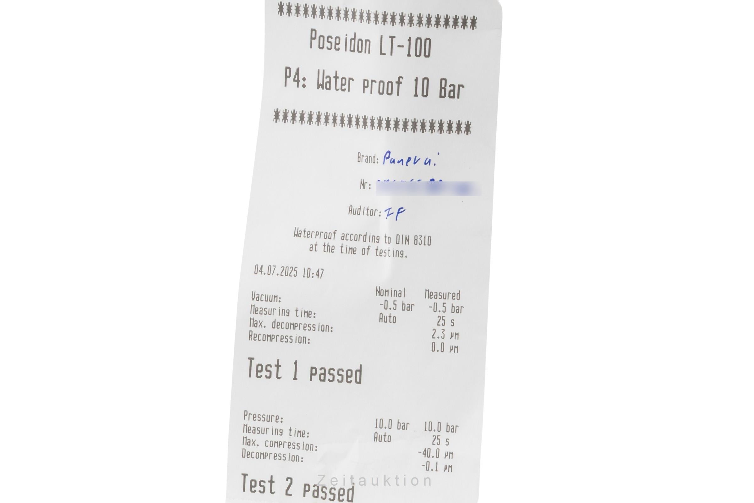 Panerai Submersible acero / titanio automático reloj para caballeros PAM00106  [2503384]