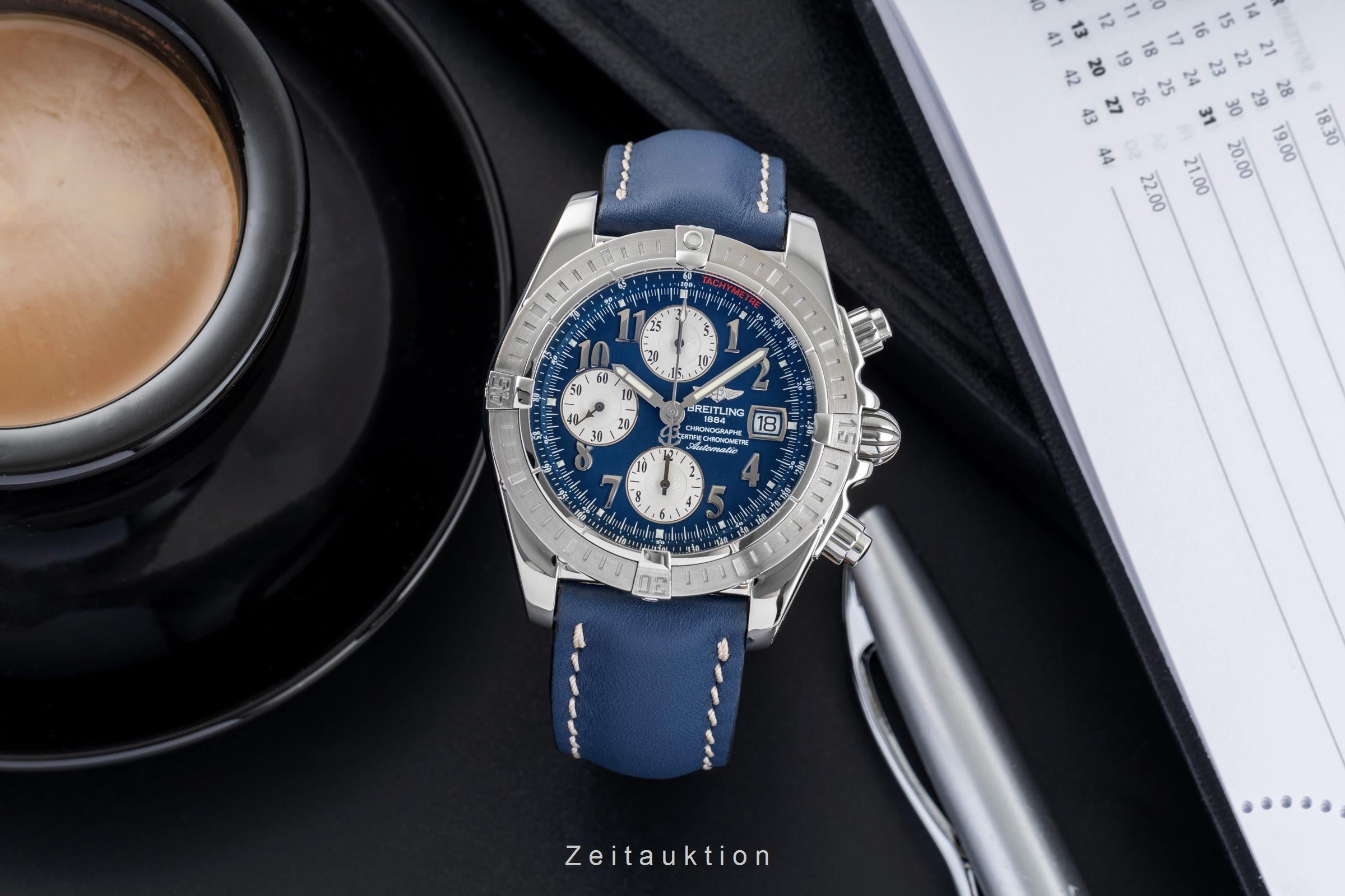 Breitling Evolution Chronograph Stahl Automatik Herrenuhr Ref. A13356 A156C47PA  [2503386]