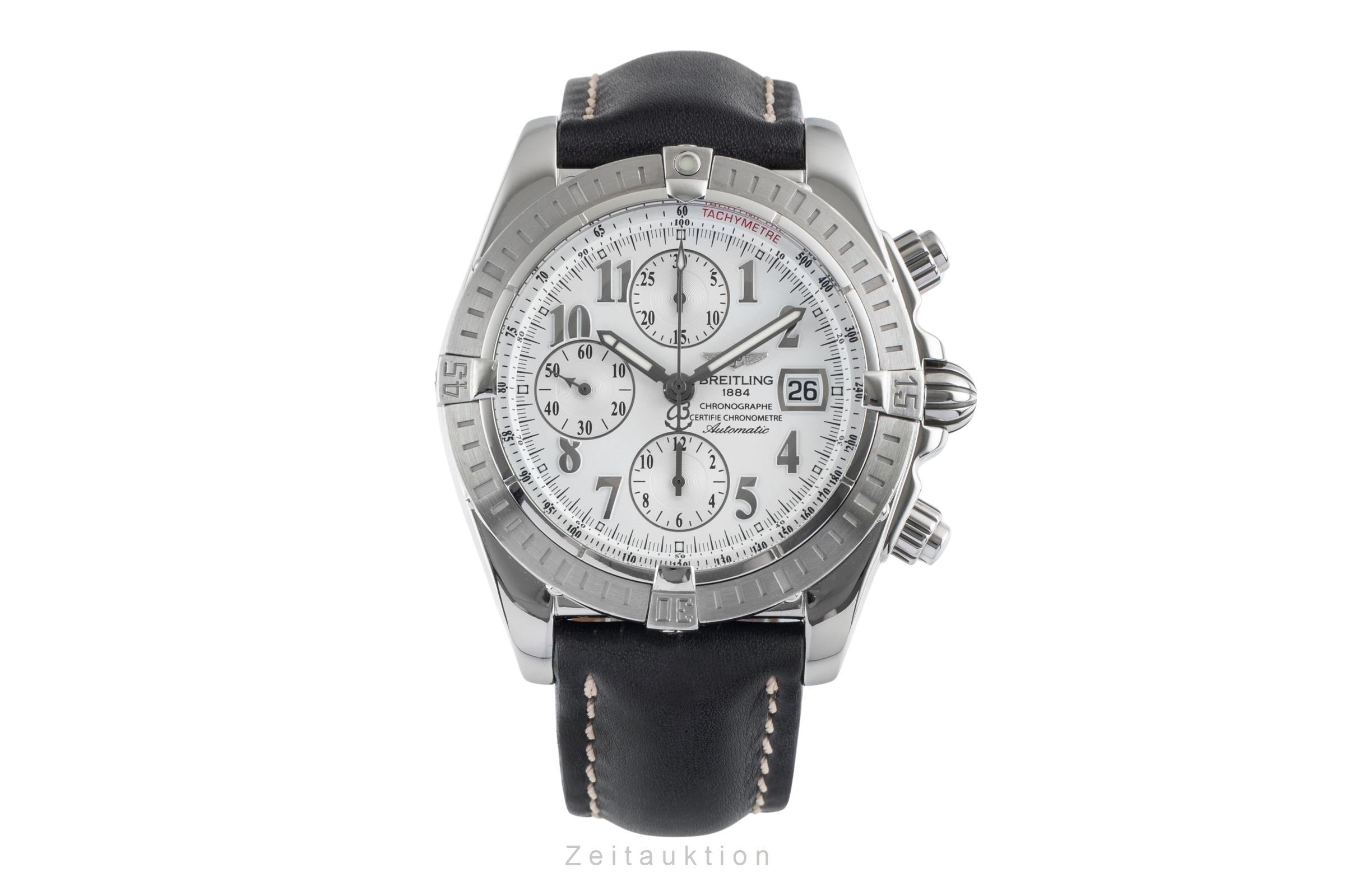 Breitling Evolution chronographe acier automatique montre pour hommes A13356  [2503387]