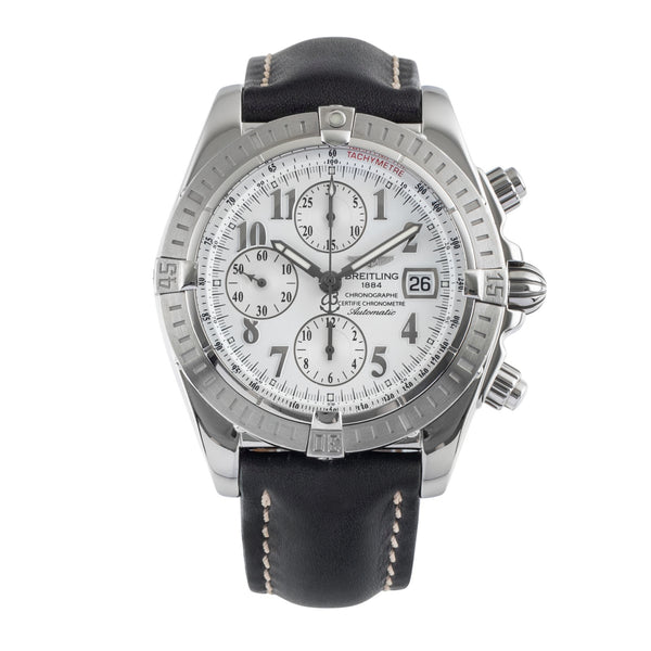 Breitling Evolution chronographe acier automatique montre pour hommes A13356  [2503387]