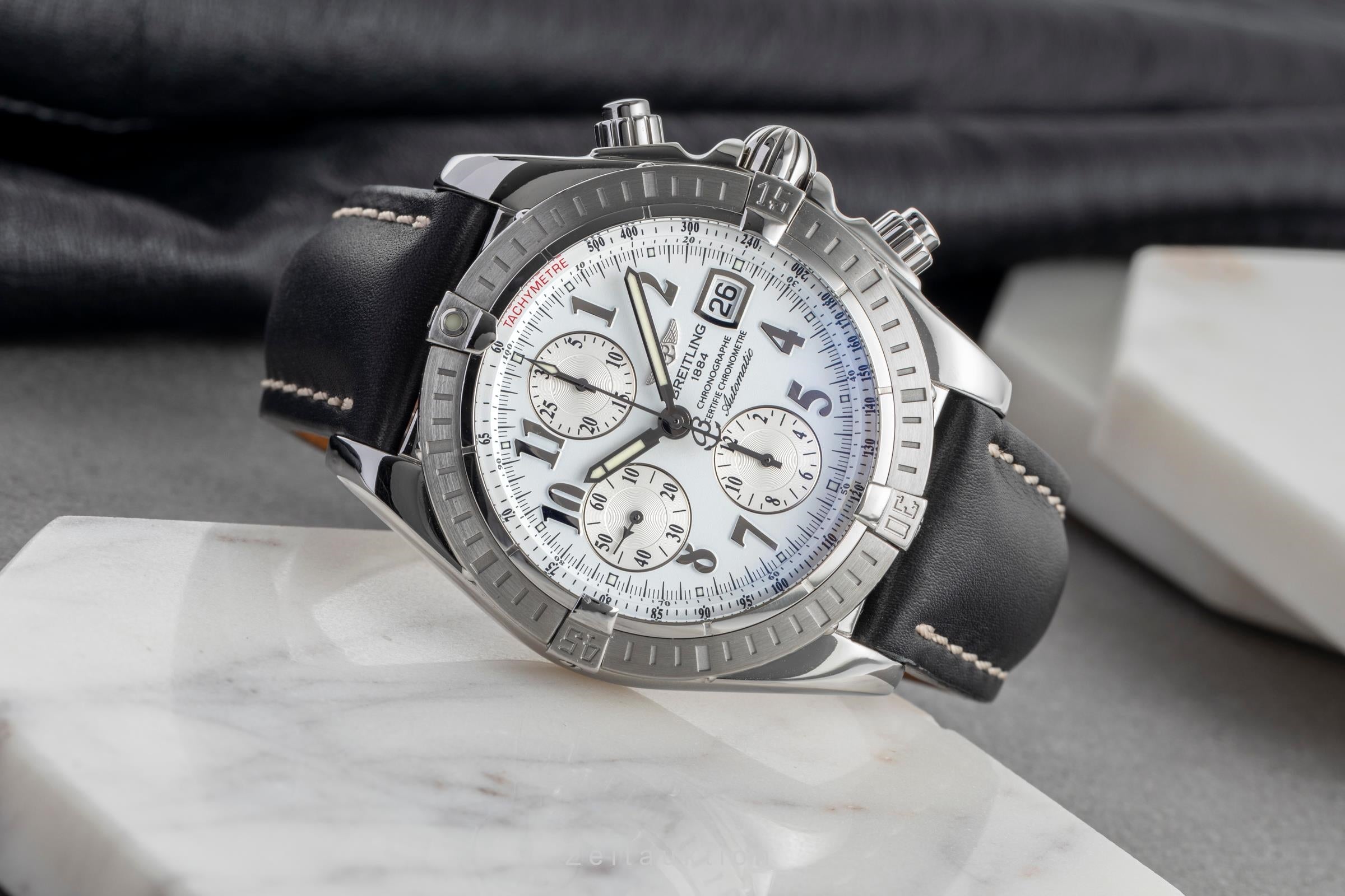 Breitling Evolution chronographe acier automatique montre pour hommes A13356  [2503387]