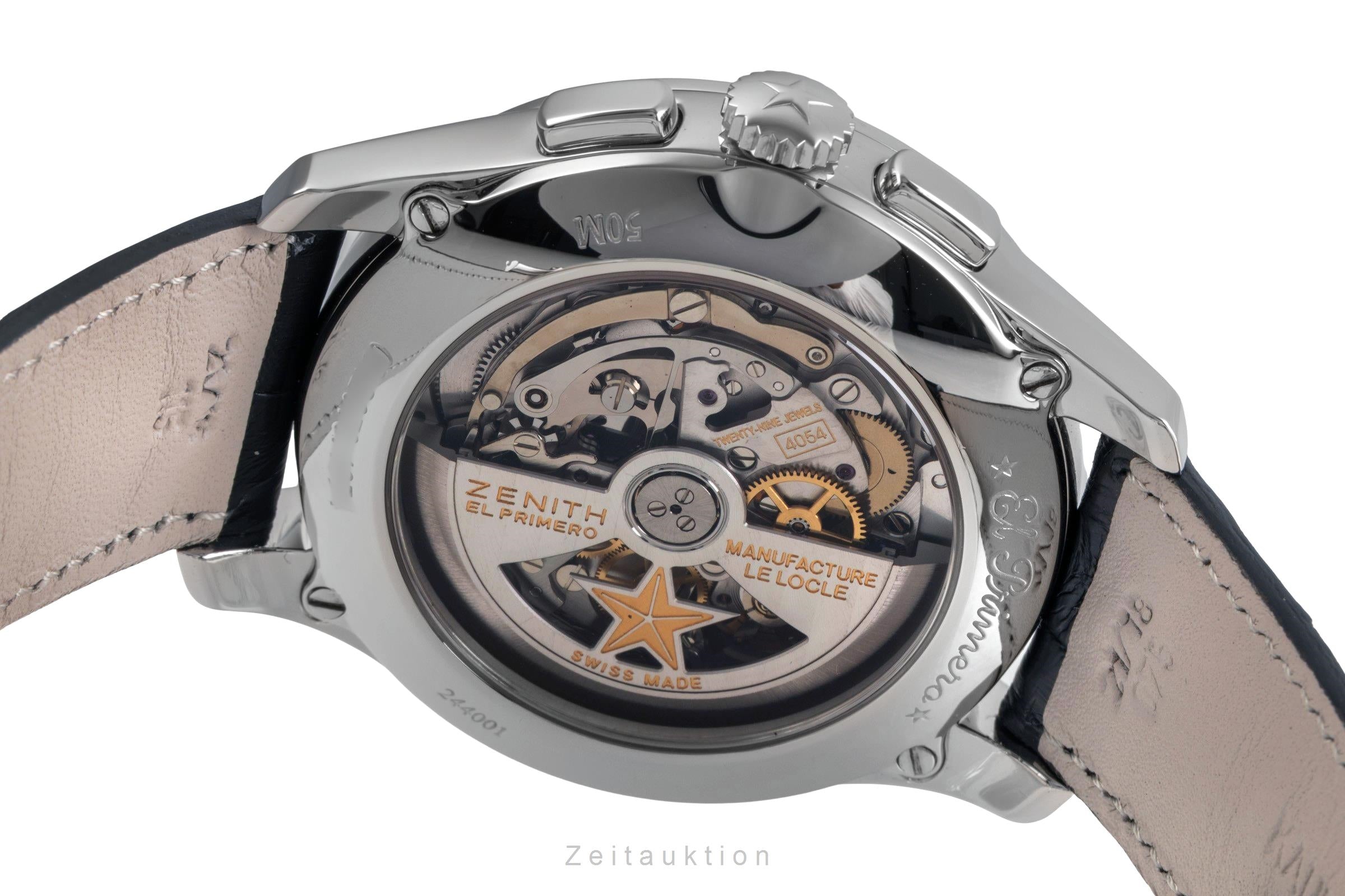 Zenith El Primero chronographe acier automatique montre pour hommes 03.2070.4054  [2503393]