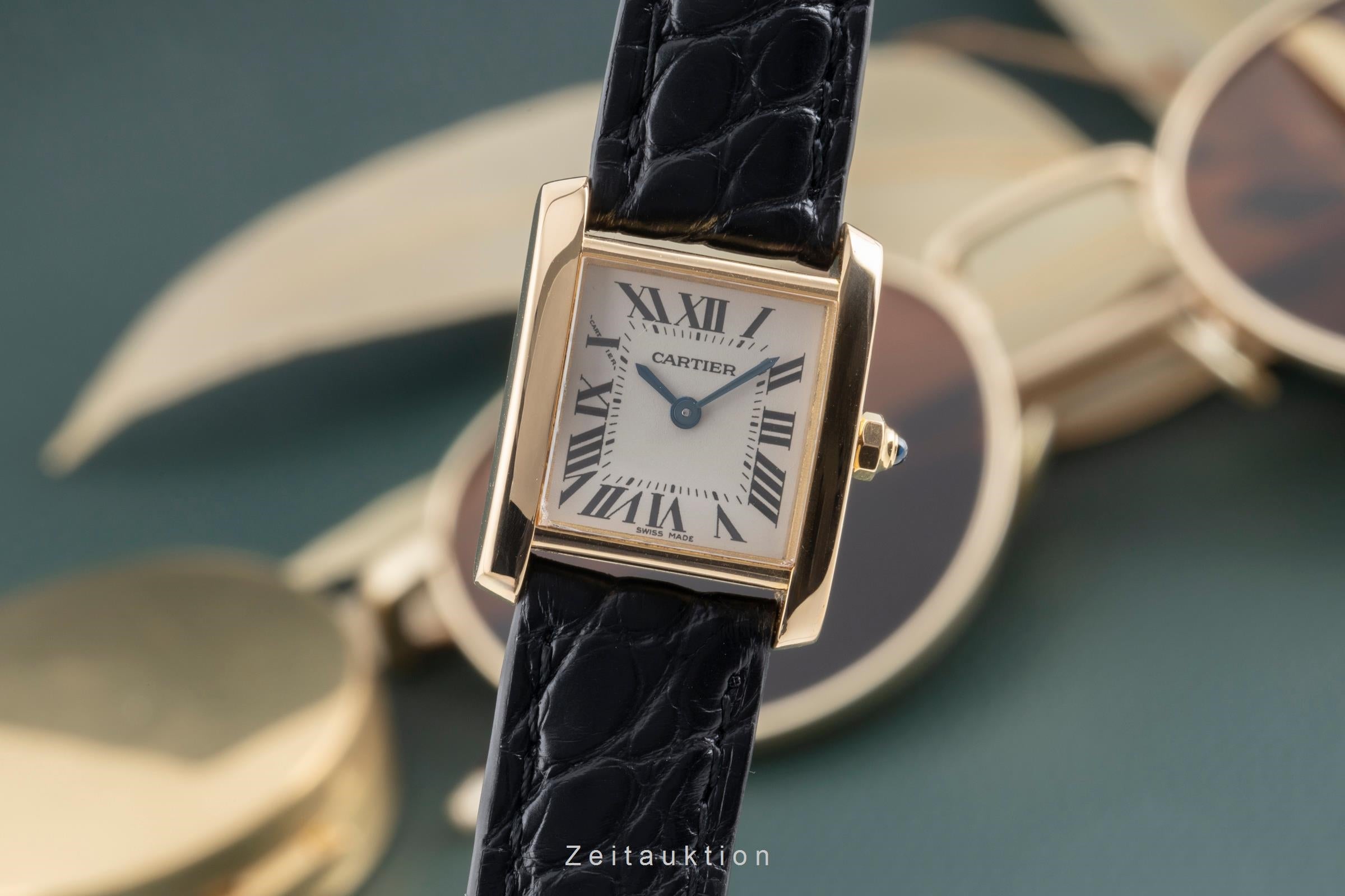 Cartier Tank Francaise oro de 18 quilates cuarzo reloj para damas  W5000256  [2503394]