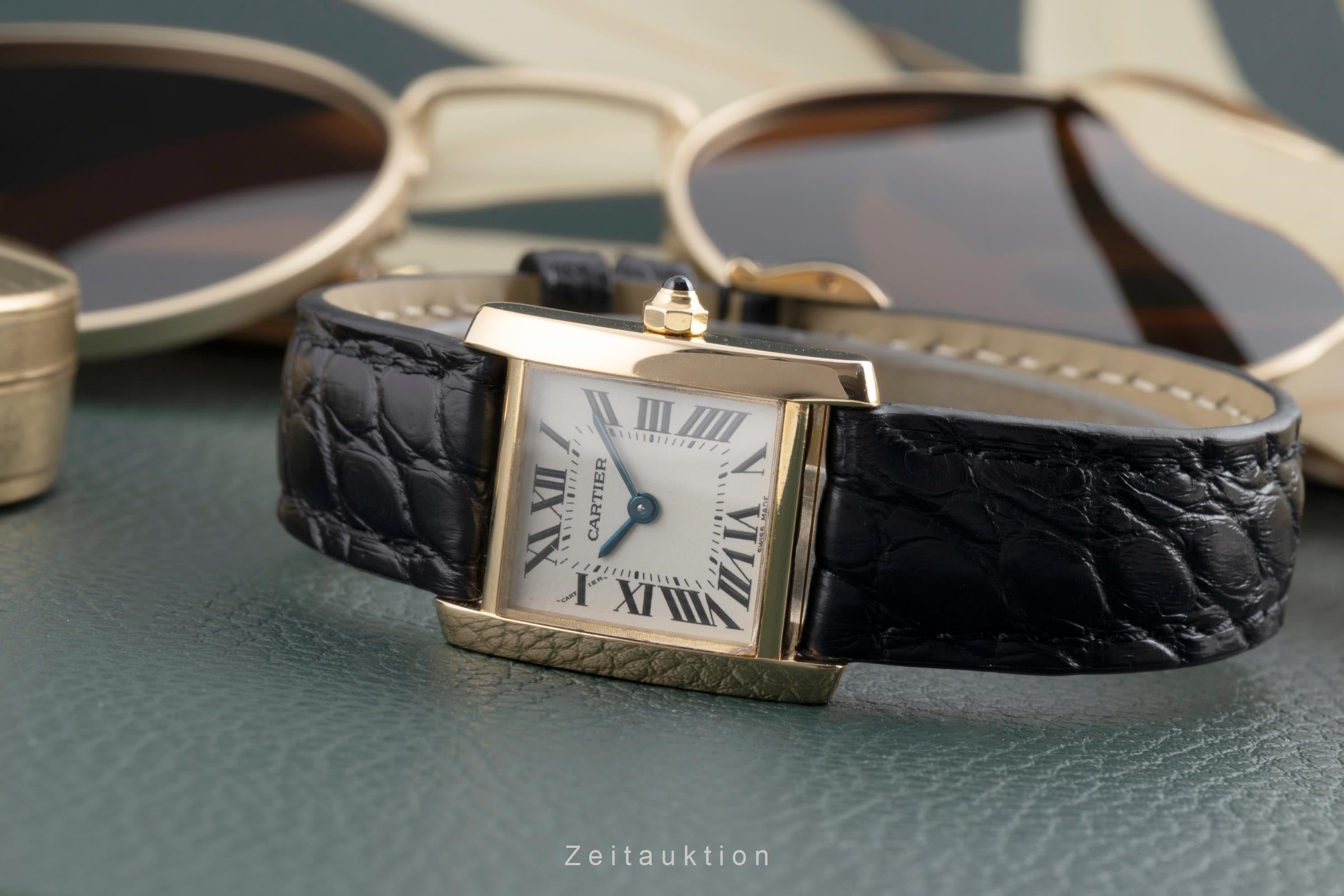 Cartier Tank Francaise oro de 18 quilates cuarzo reloj para damas  W5000256  [2503394]