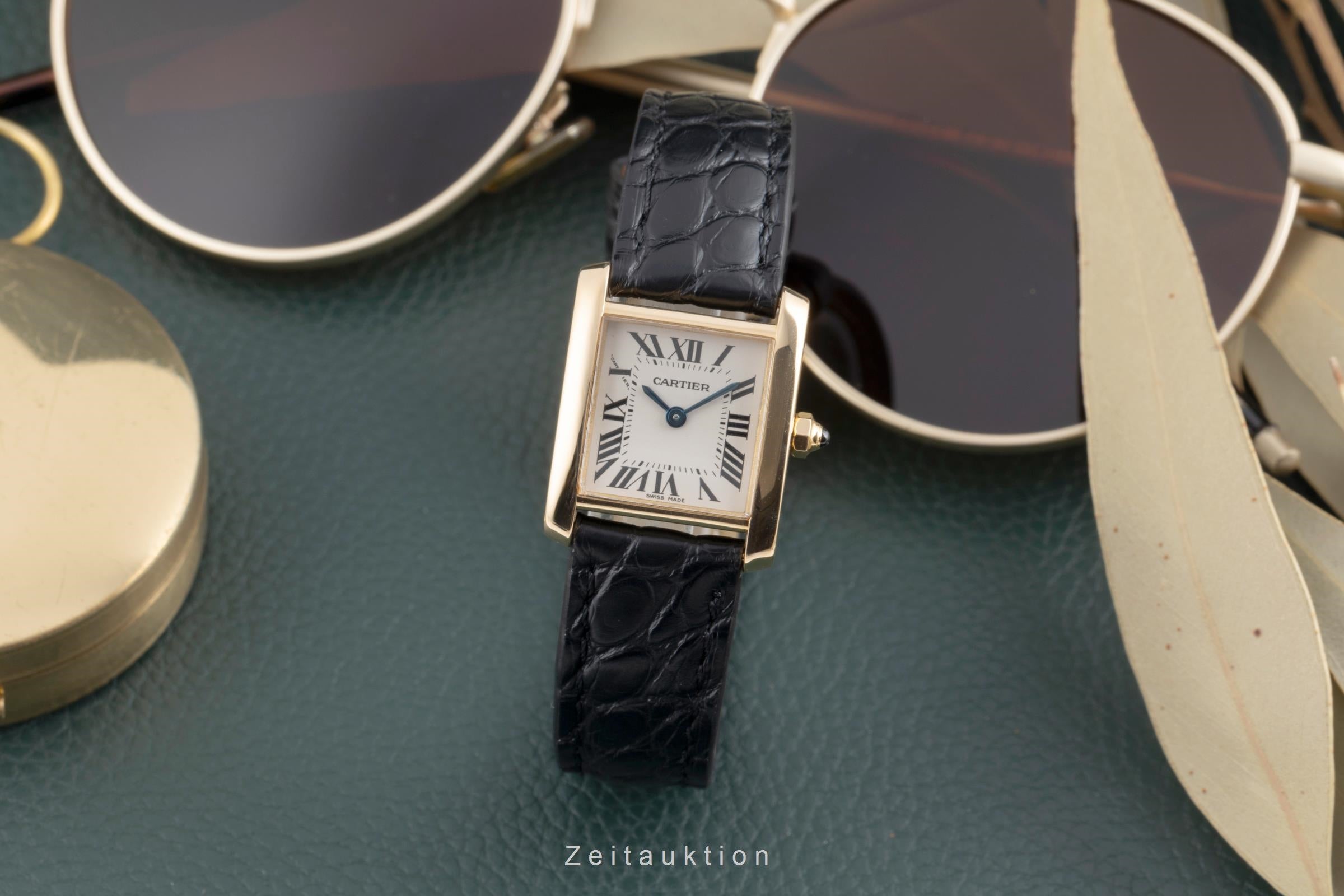 Cartier Tank Francaise oro de 18 quilates cuarzo reloj para damas  W5000256  [2503394]
