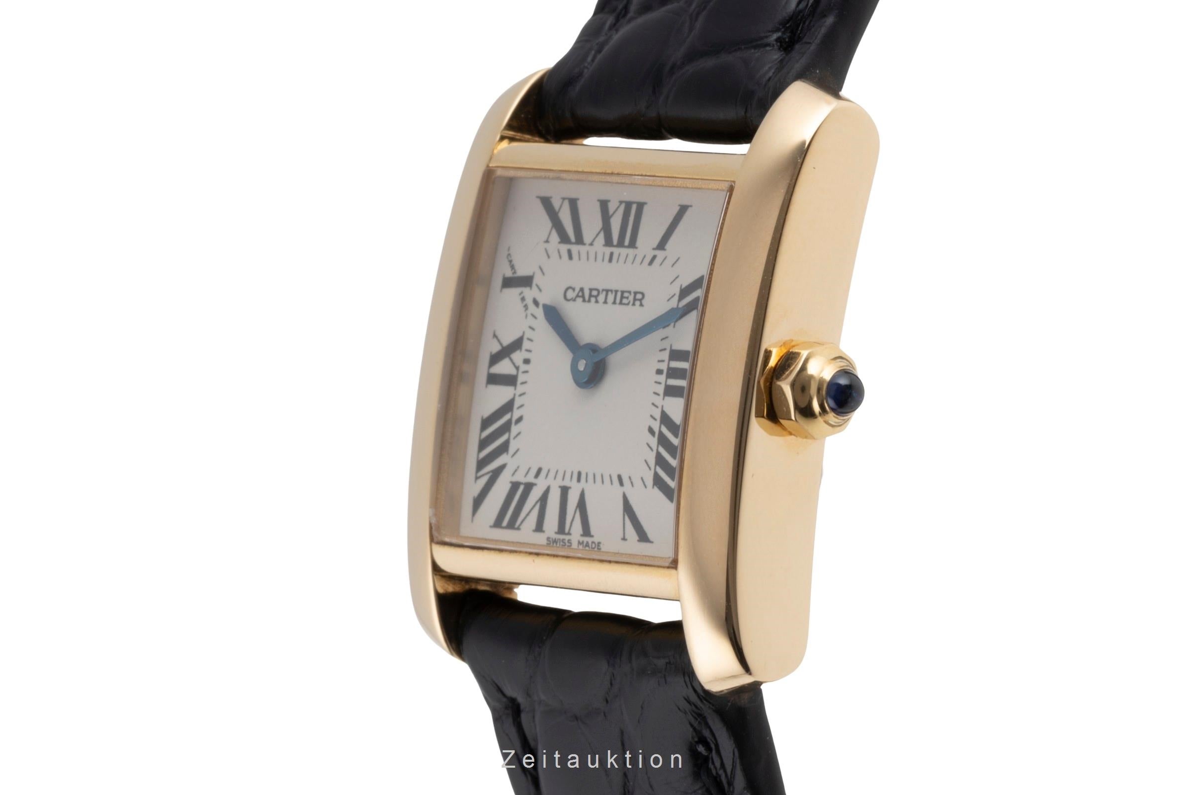Cartier Tank Francaise oro de 18 quilates cuarzo reloj para damas  W5000256  [2503394]