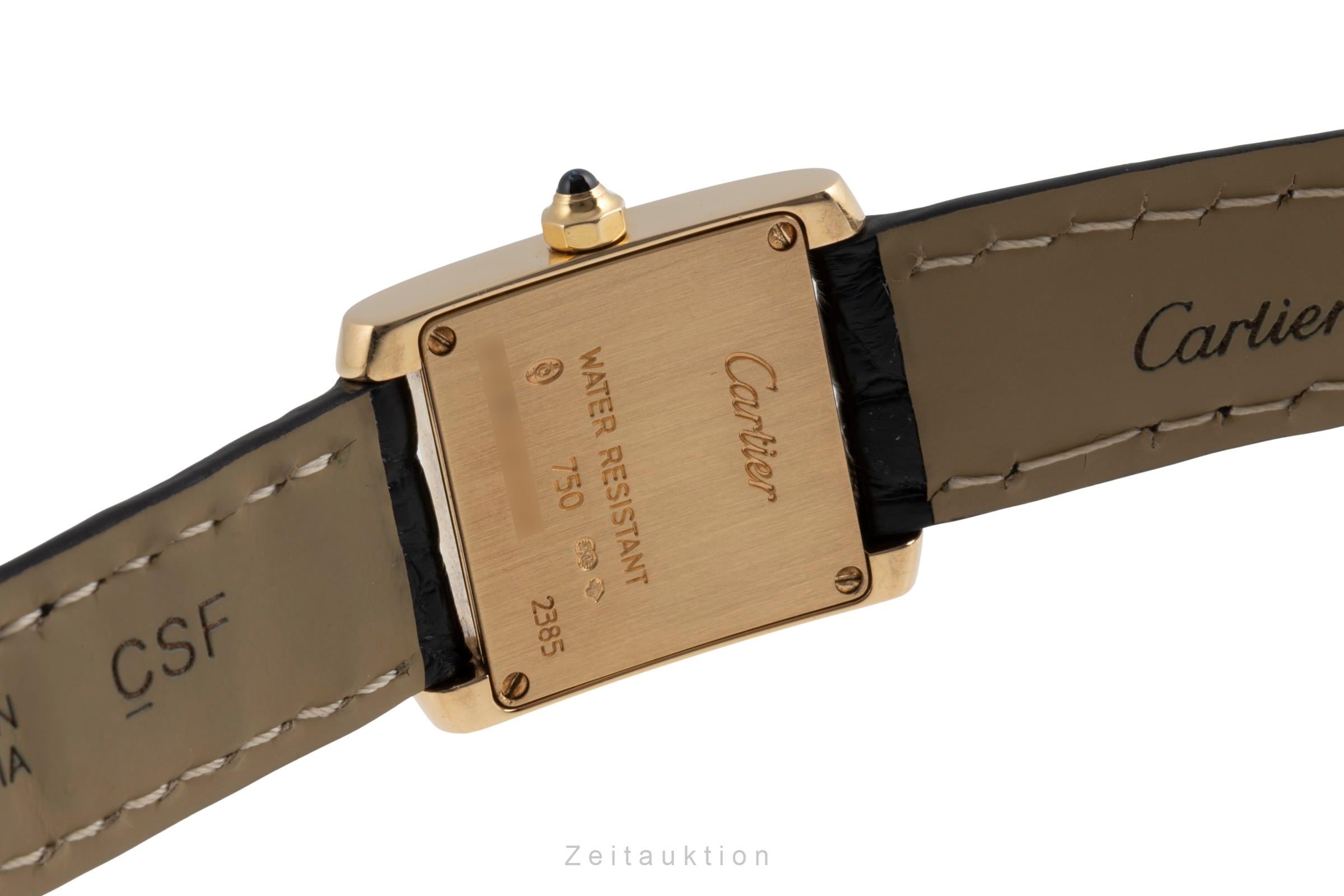 Cartier Tank Francaise oro de 18 quilates cuarzo reloj para damas  W5000256  [2503394]