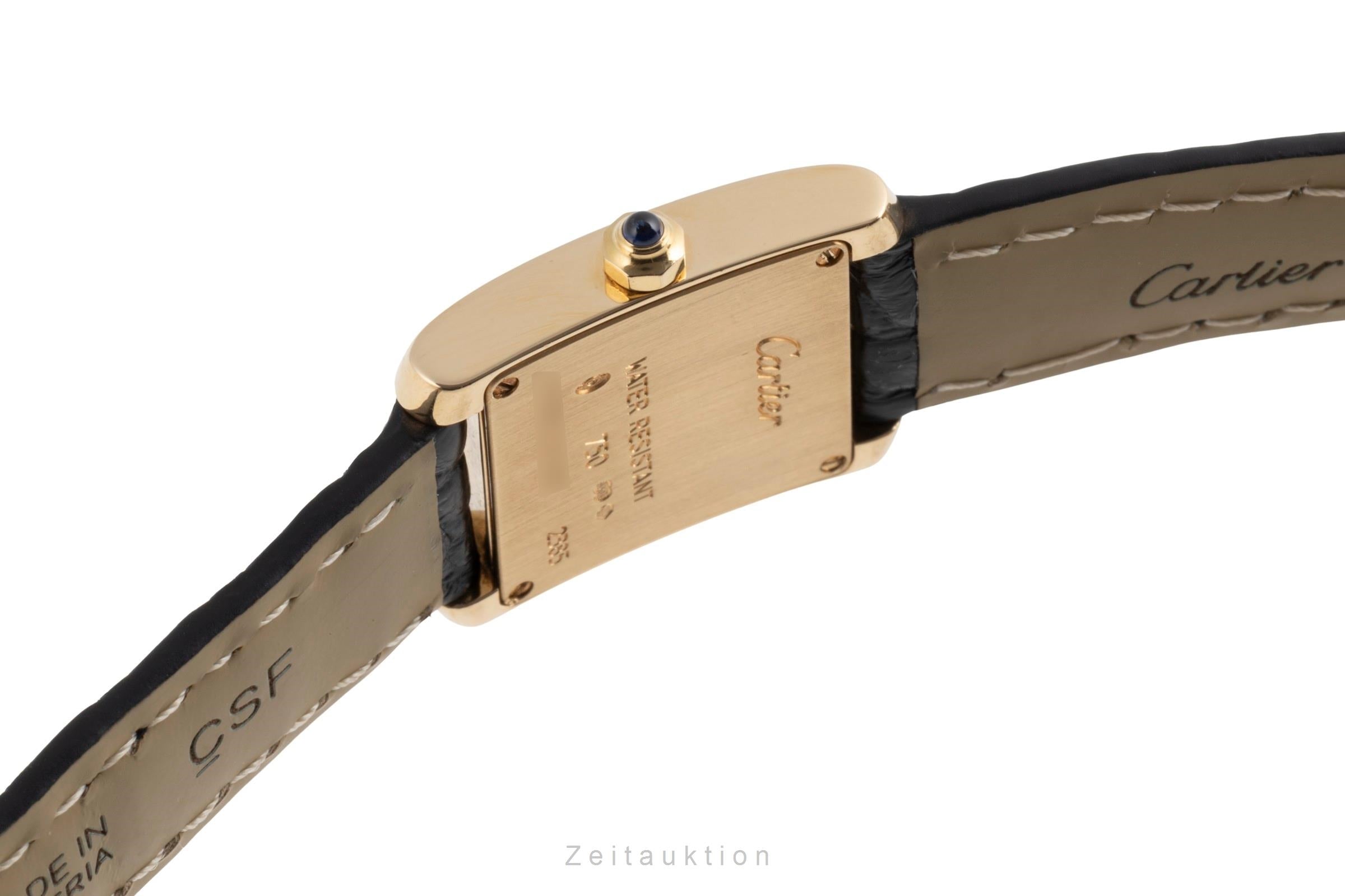 Cartier Tank Francaise oro de 18 quilates cuarzo reloj para damas  W5000256  [2503394]