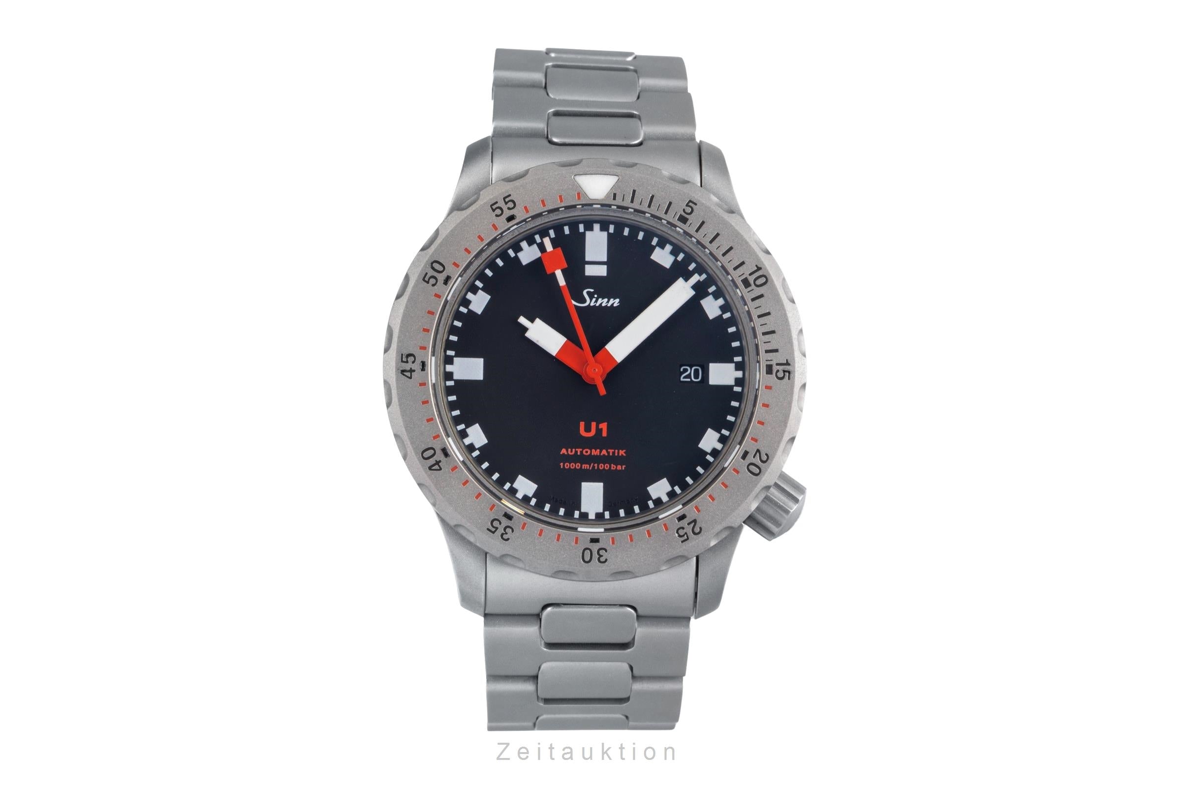 Sinn U1 B Black Dial U-Boot-Stahl Automatik Herrenuhr Ref. 1010.010 [2503399]