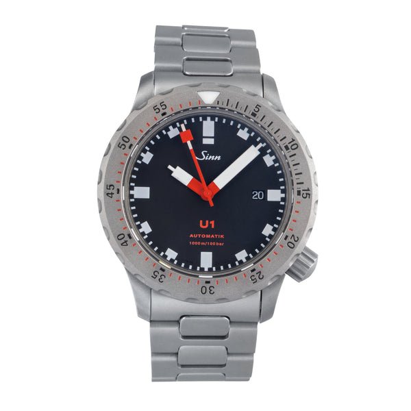 Sinn U1 B Black Dial U-Boot-Stahl Automatik Herrenuhr Ref. 1010.010 [2503399]