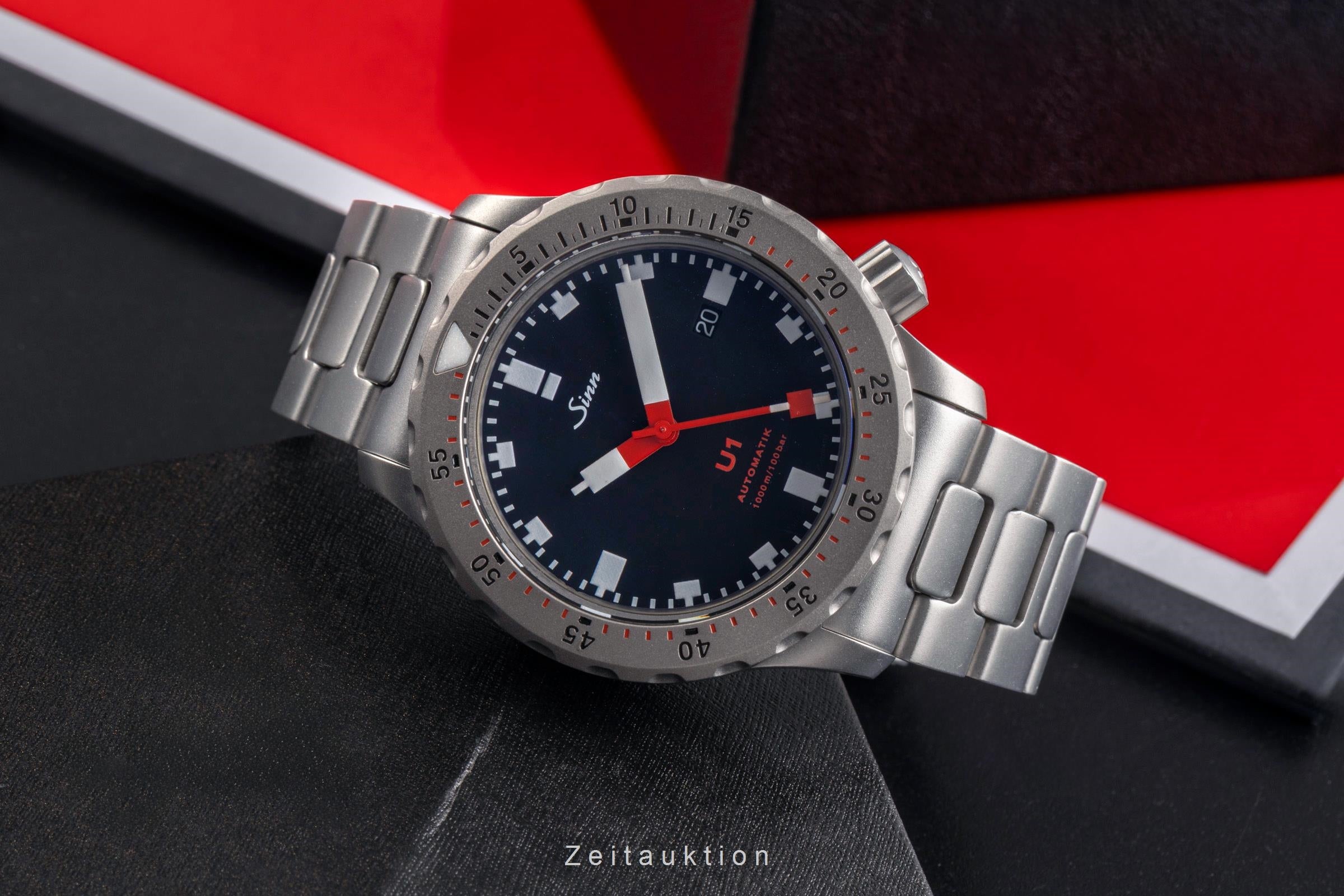 Sinn U1 B Black Dial U-Boot-Stahl Automatik Herrenuhr Ref. 1010.010 [2503399]