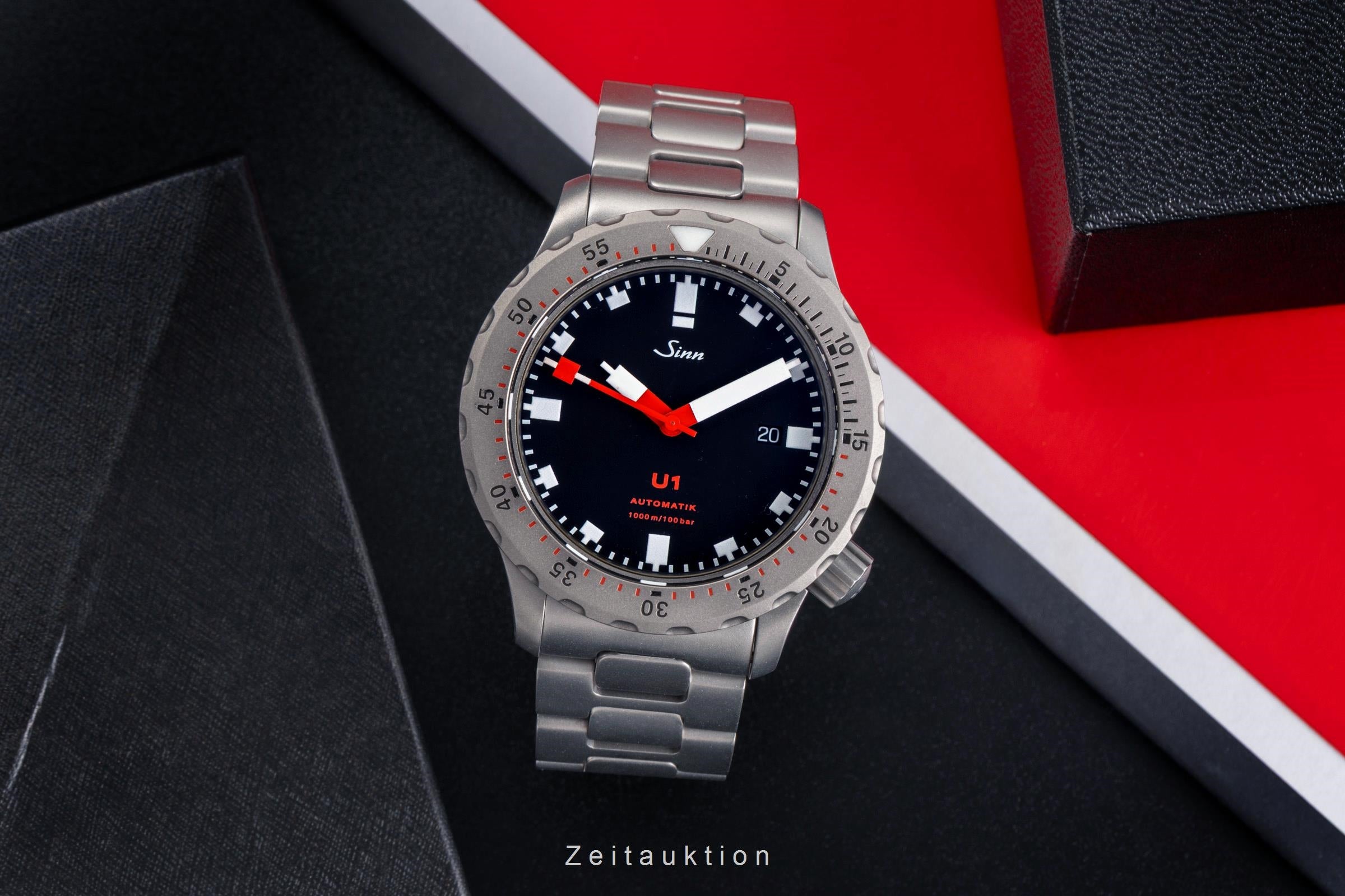 Sinn U1 B Black Dial U-Boot-Stahl Automatik Herrenuhr Ref. 1010.010 [2503399]
