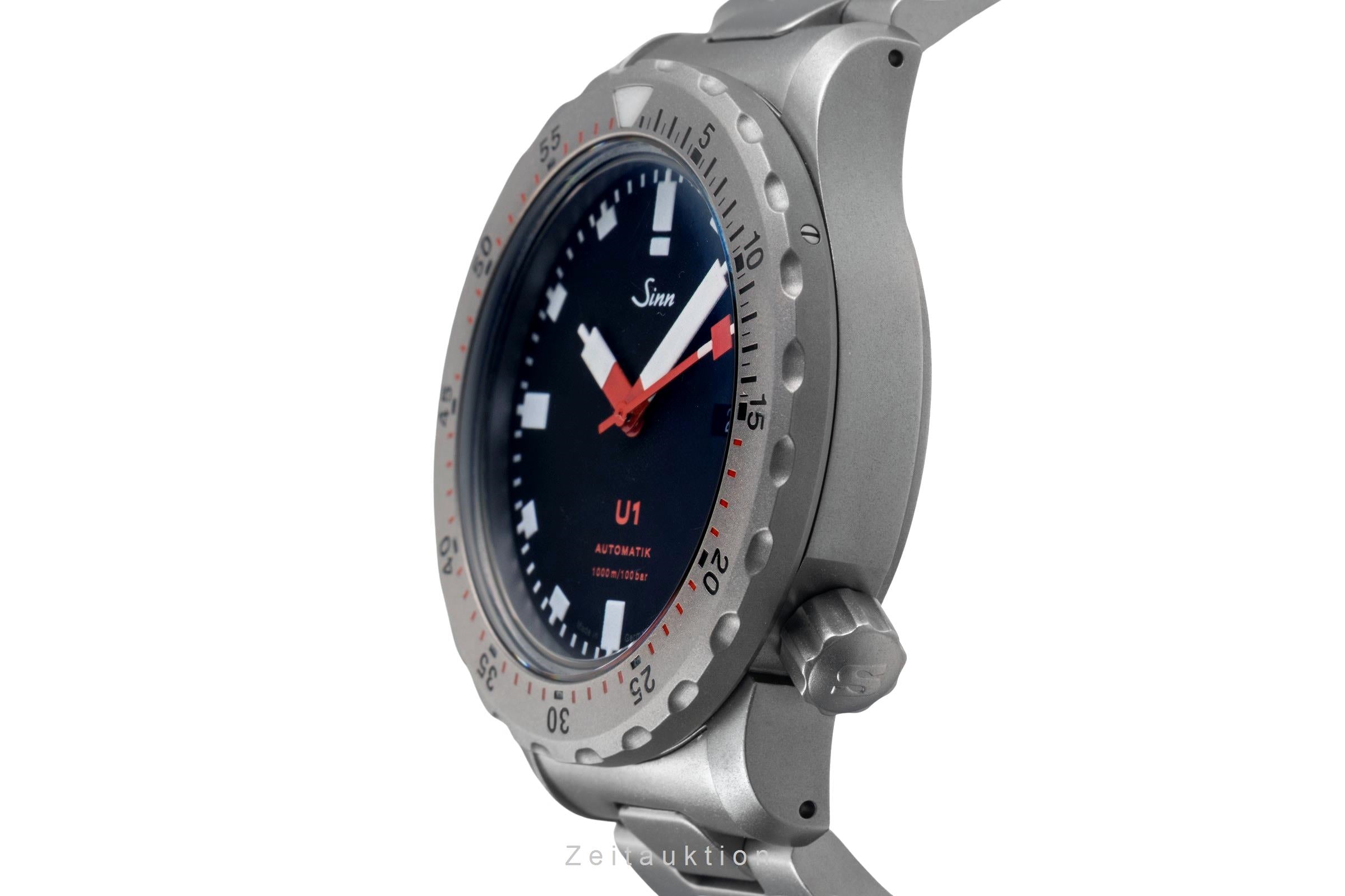 Sinn U1 B Black Dial U-Boot-Stahl Automatik Herrenuhr Ref. 1010.010 [2503399]